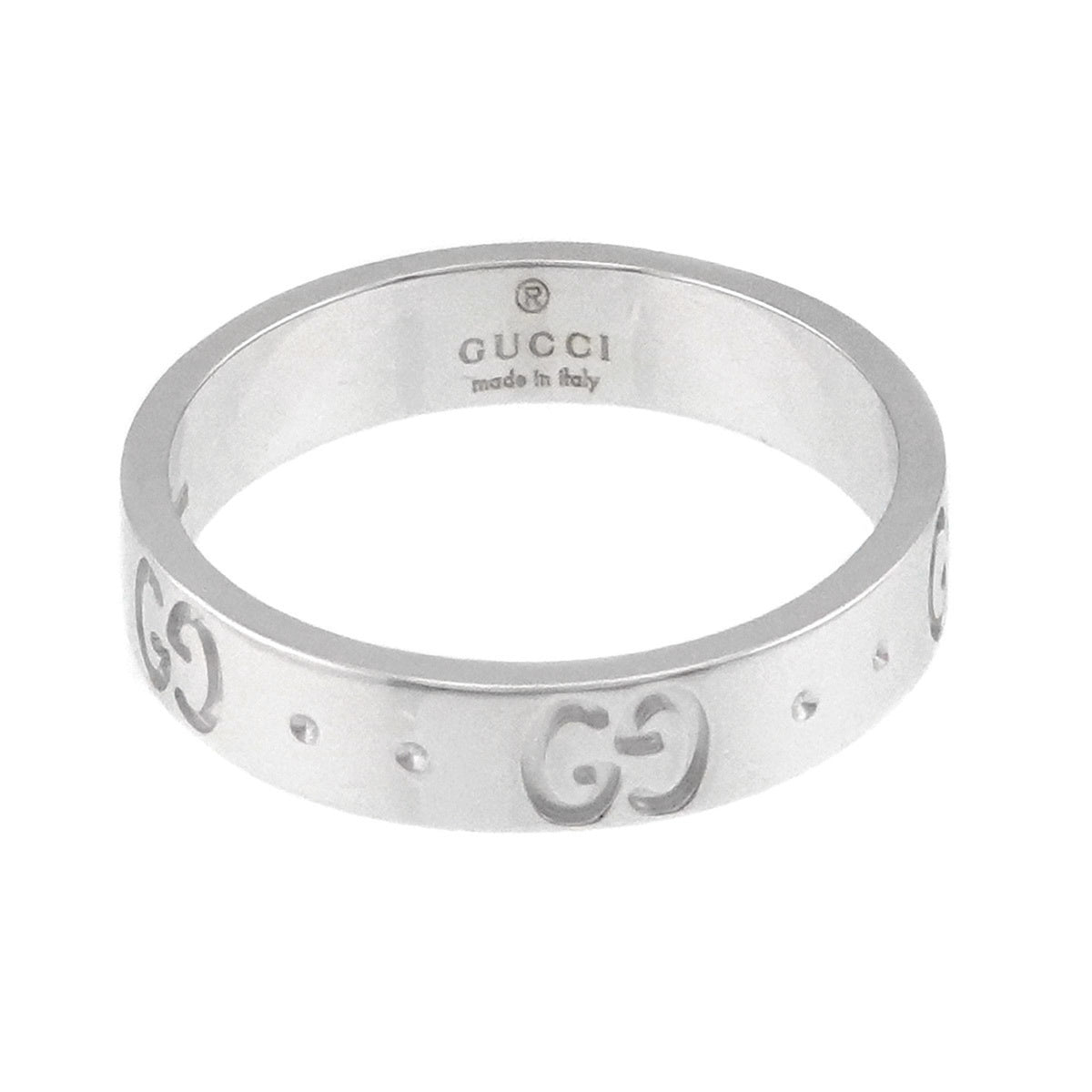 Gucci White Gold (18K) Band Ring (Pre-Owned)