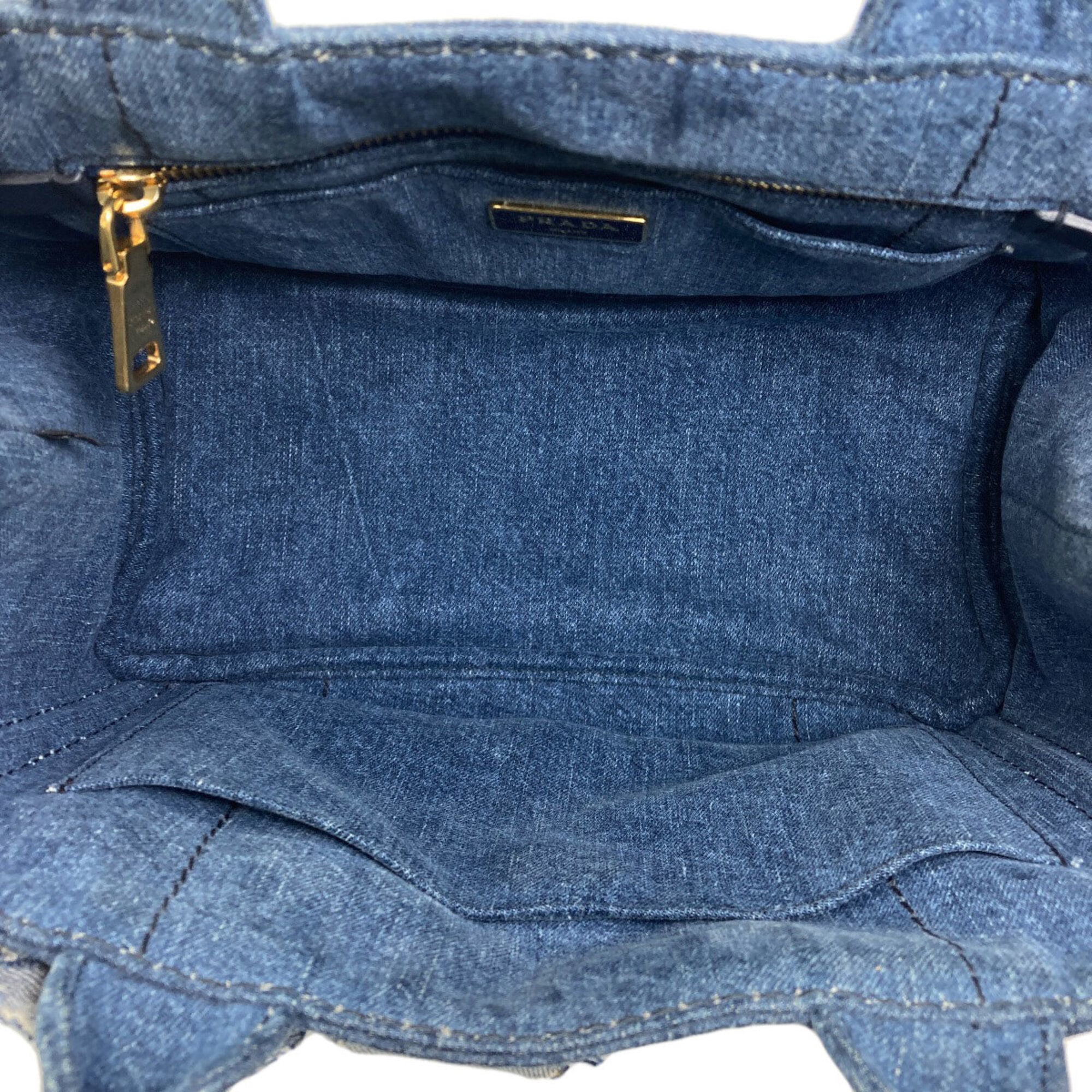 Prada Blue Denim Handbag (Pre-Owned)