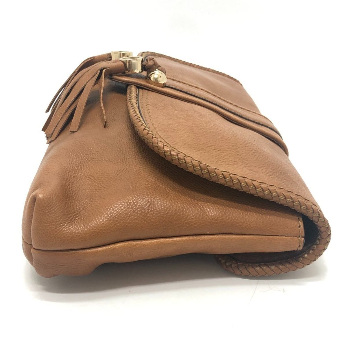 Gucci Brown Leather Clutch Bag (Pre-Owned)