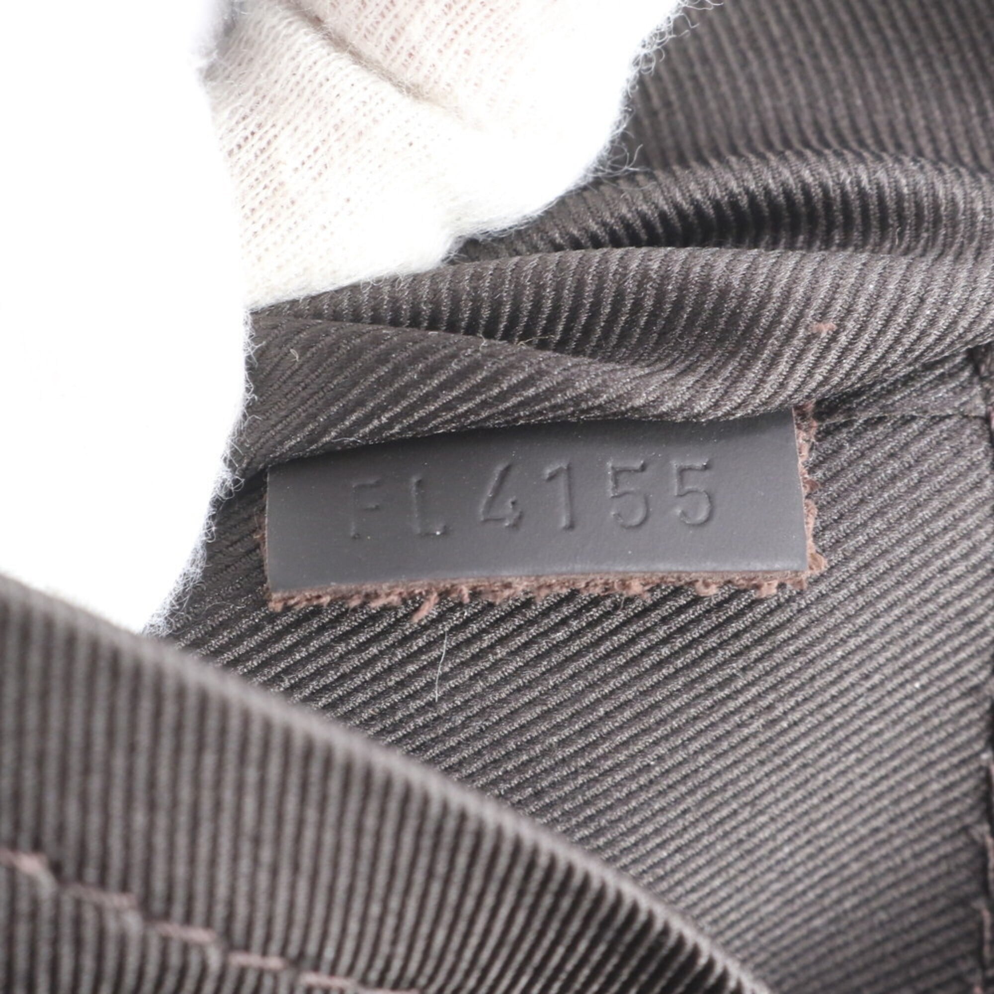 Louis Vuitton Brown Leather Coated Canvas Backpack (Pre-Owned)