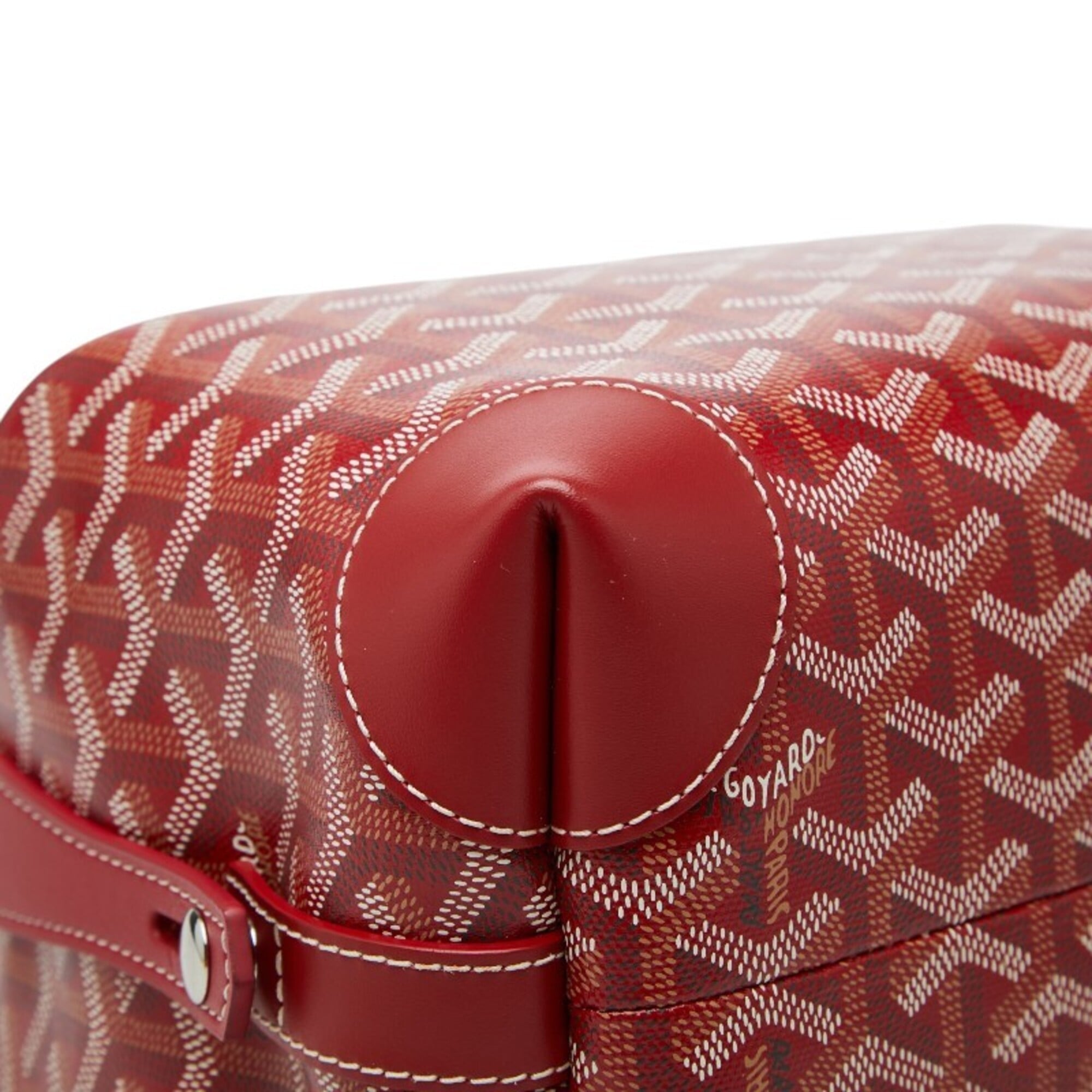 Goyard Red Color Pvc Leather Handbag (Pre-Owned)