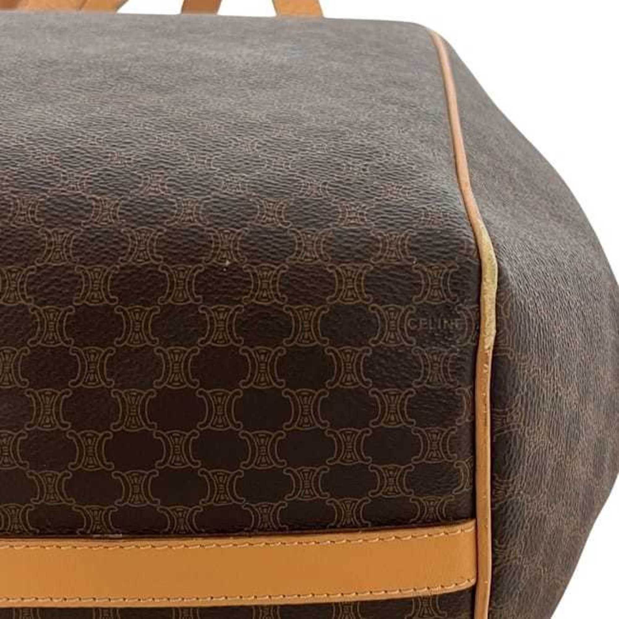 Celine Beige Brown Pvc Leather Tote Bag (Pre-Owned)