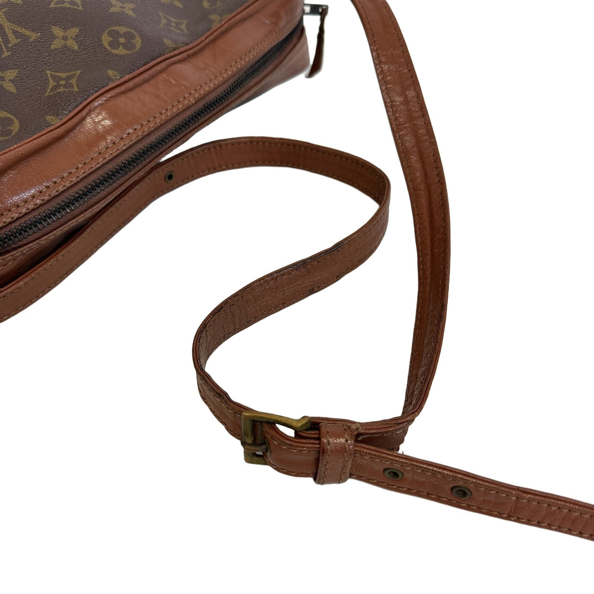 Louis Vuitton Brown Monogram Leather Shoulder Bag (Pre-Owned)