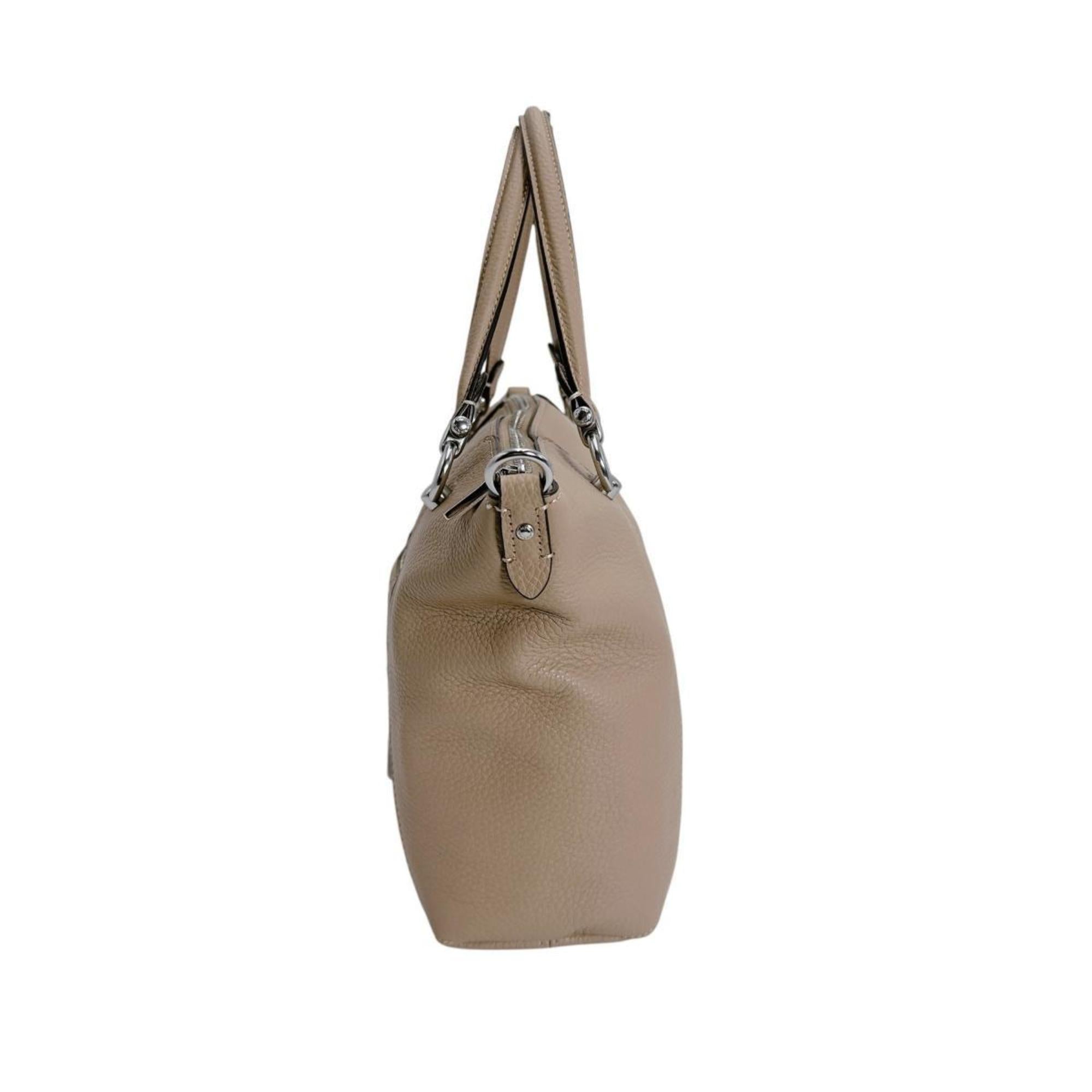 Coach Beige Leather Handbag (Pre-Owned)