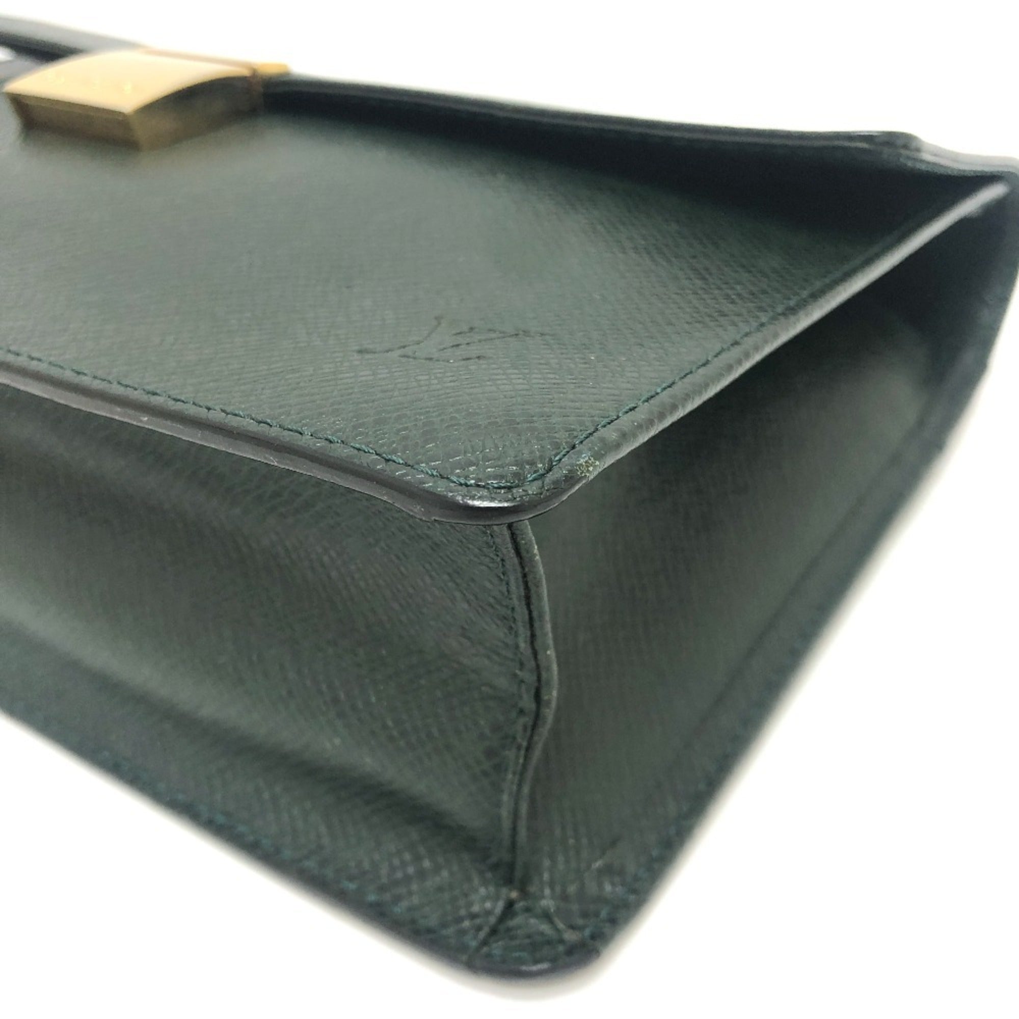 Louis Vuitton Episea Leather Taiga Leather Clutch Bag (Pre-Owned)