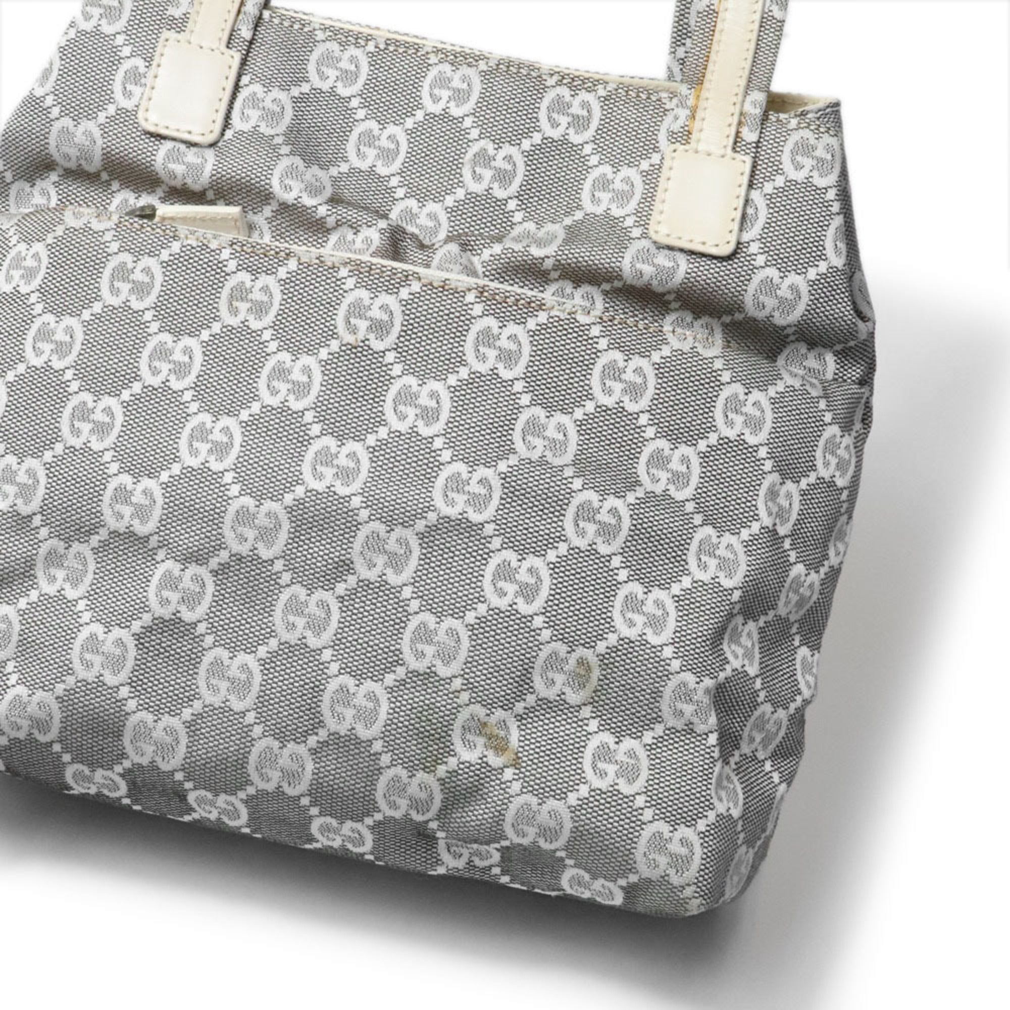 Gucci Gray Gg Canvas Tote Bag (Pre-Owned)