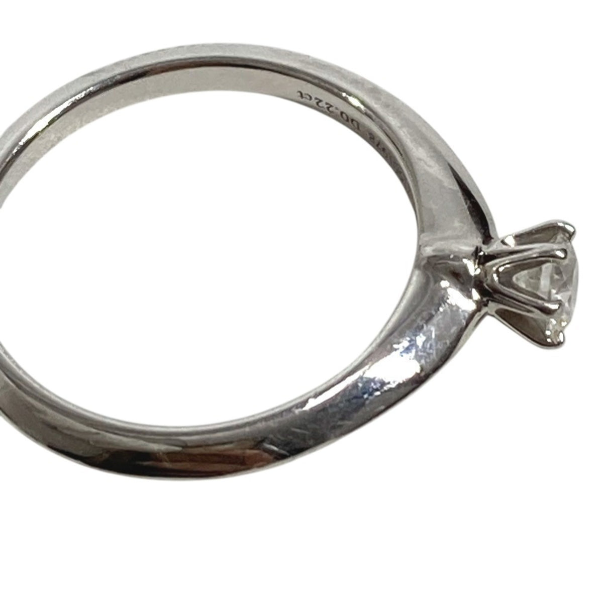 Tiffany Silver Platinum 950 Band Ring (Pre-Owned)