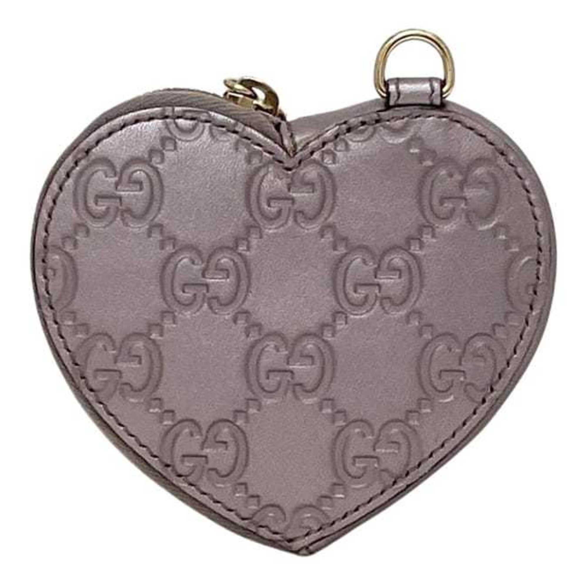 Gucci Purple Leather Coin Purse/Coin Case (Pre-Owned)