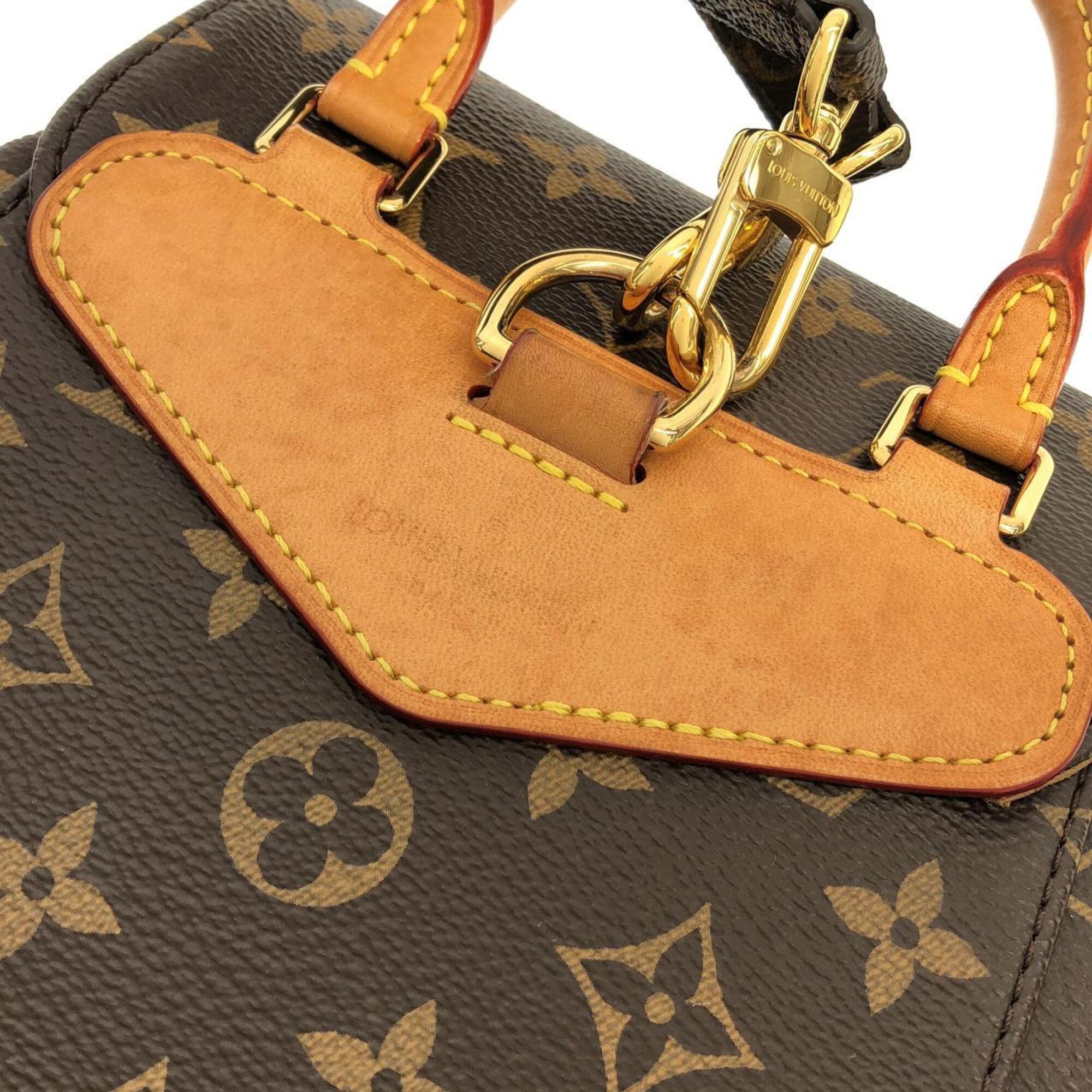 Louis Vuitton Marron Coated Canvas Backpack (Pre-Owned)