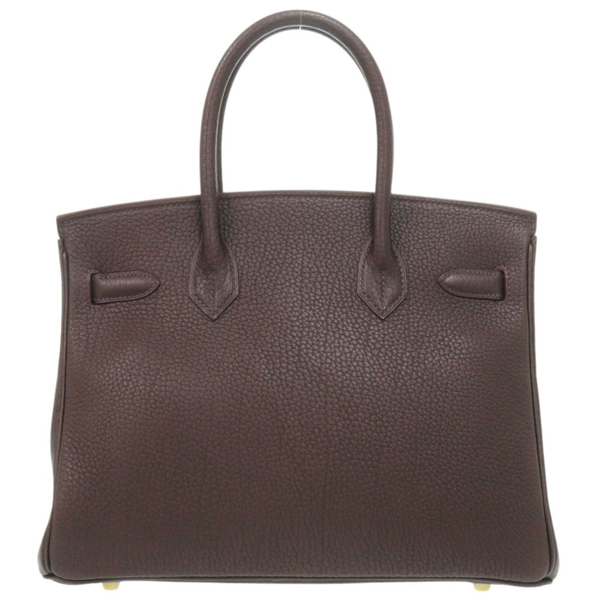 Hermes Chocolat Togo Leather Handbag (Pre-Owned)