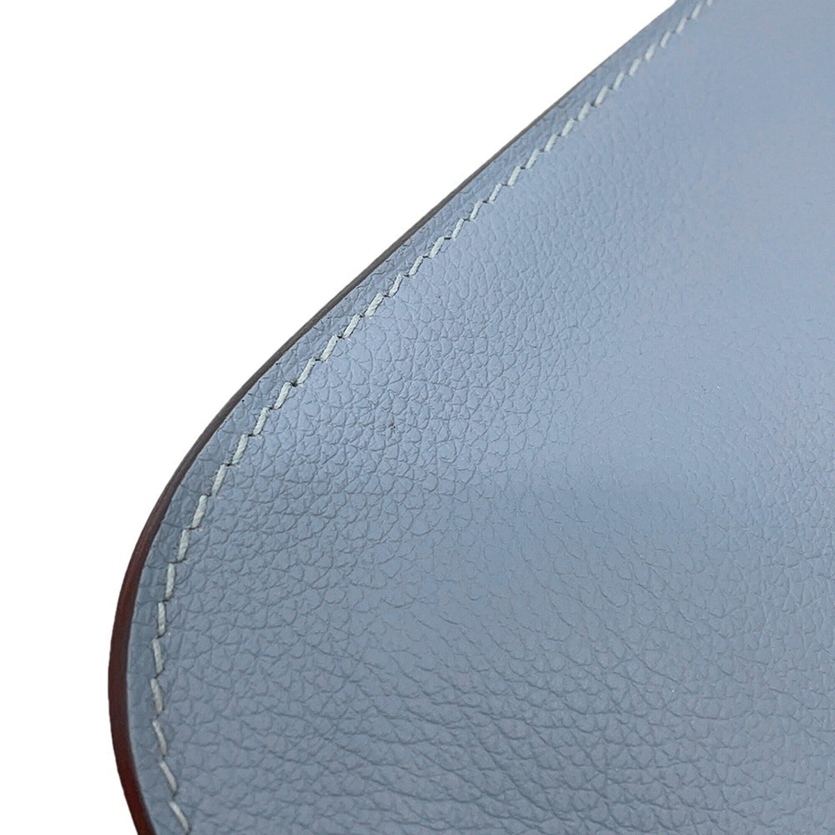 Hermes Blue Blue Lin Leather Handbag (Pre-Owned)