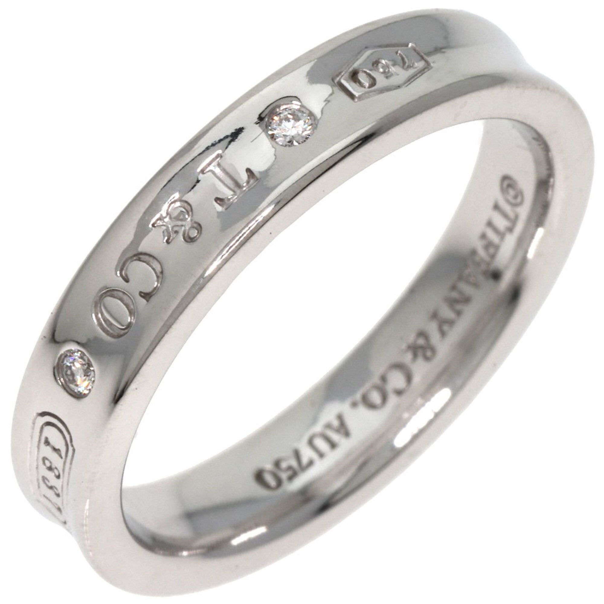 Tiffany White Gold White Gold (18K) Band Ring (Pre-Owned)