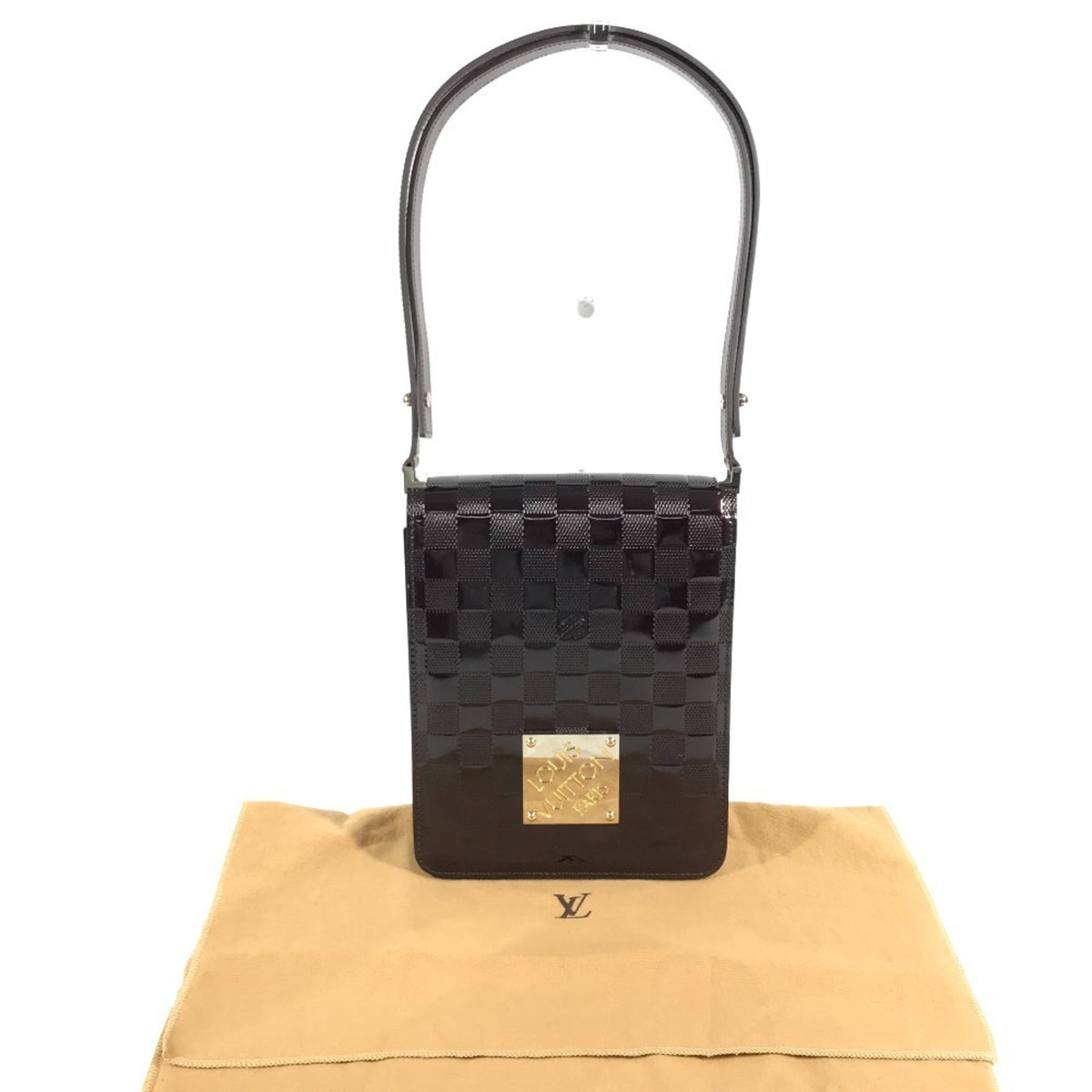 Louis Vuitton Carmine Purple Vernis Shoulder Bag (Pre-Owned)