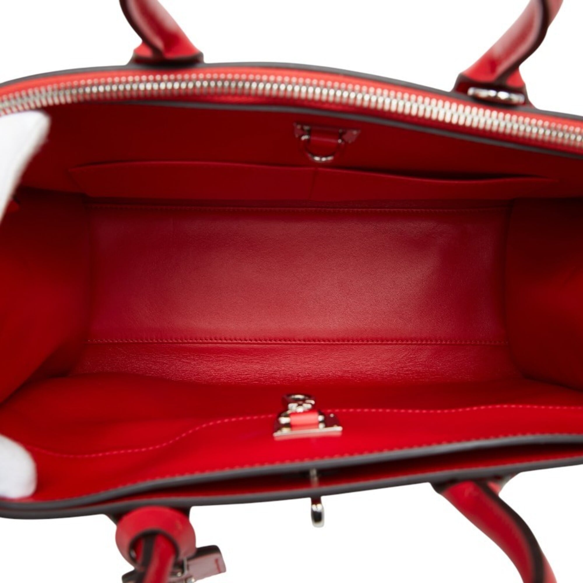 Louis Vuitton Red Color Leather Handbag (Pre-Owned)