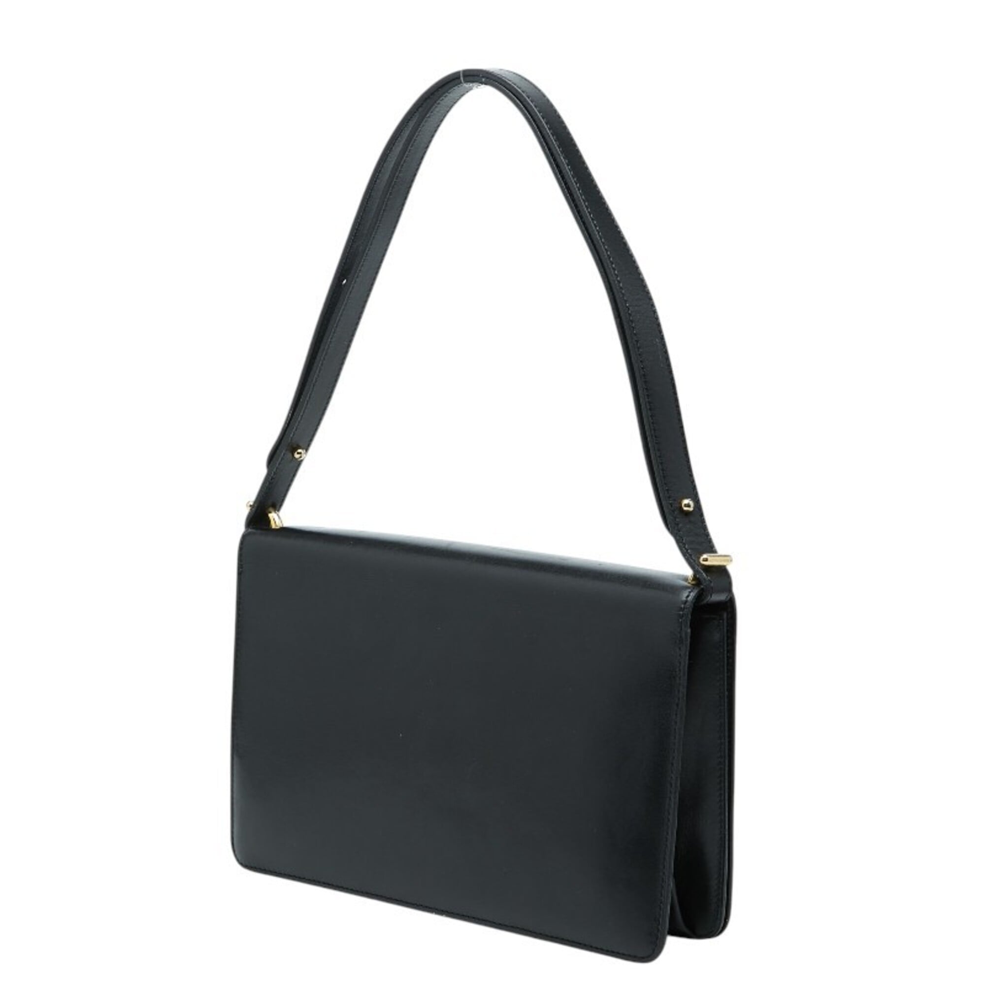 Christian Dior Black Leather Shoulder Bag (Pre-Owned)