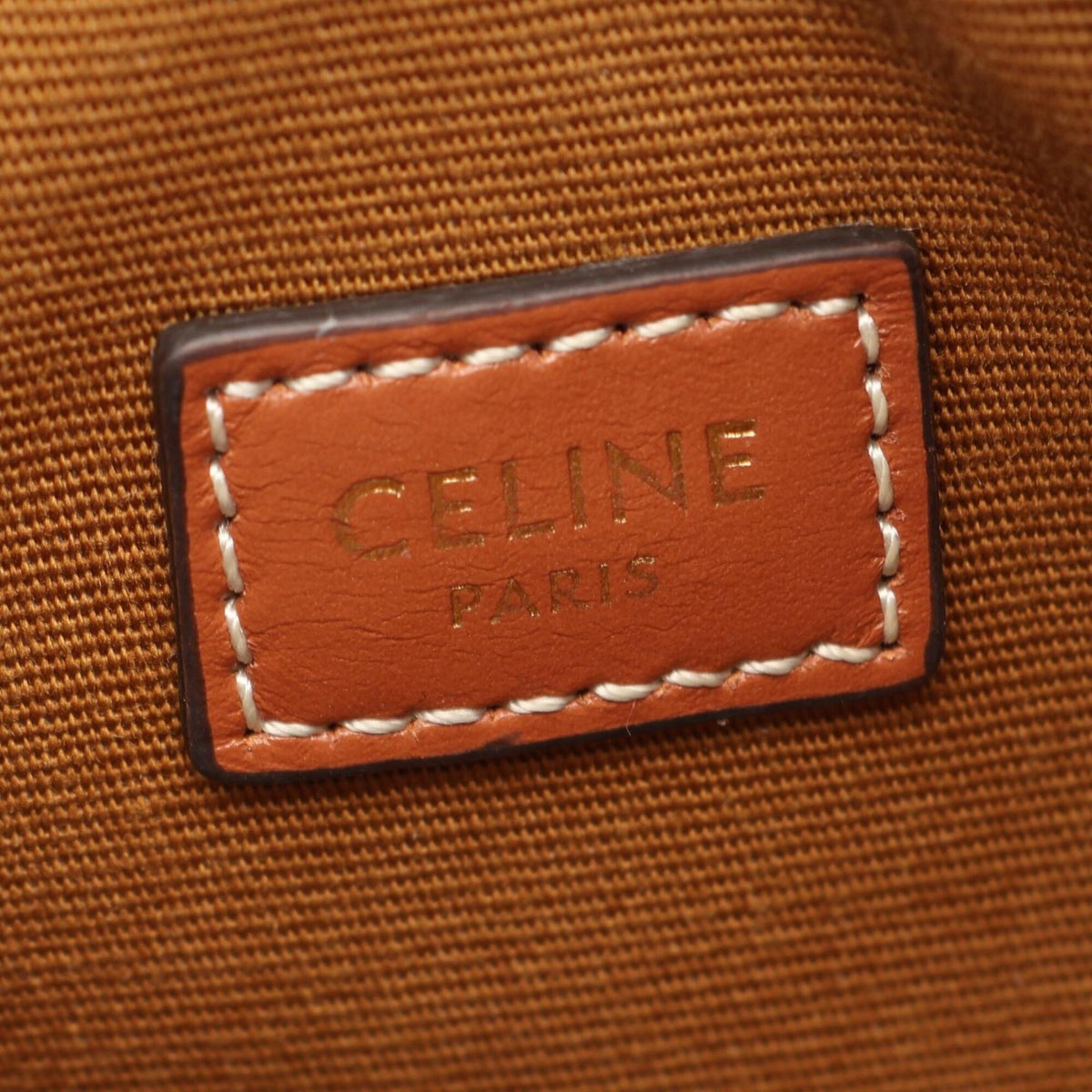 Celine Black Brown Pvc Coated Canvas Leather Handbag (Pre-Owned)