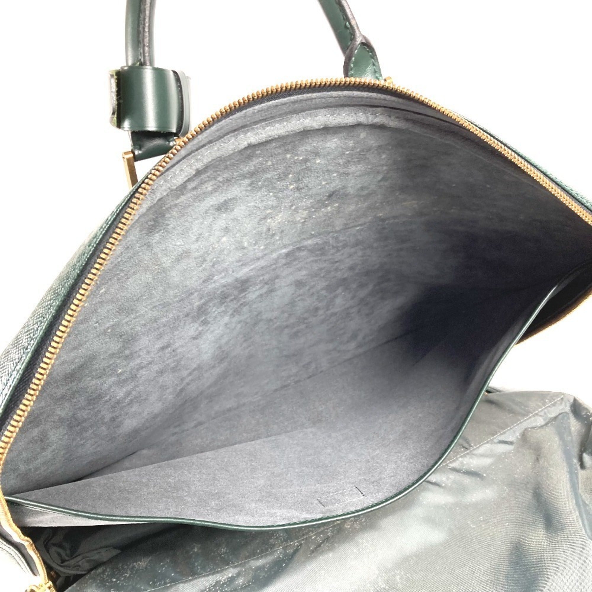 Louis Vuitton Taiga Episea Green Taiga Leather Boston Bag (Pre-Owned)
