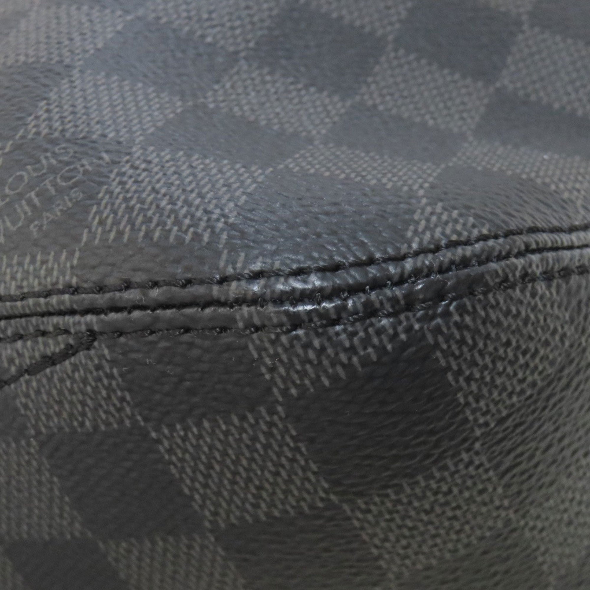 Louis Vuitton Black Damier Canvas Shoulder Bag (Pre-Owned)