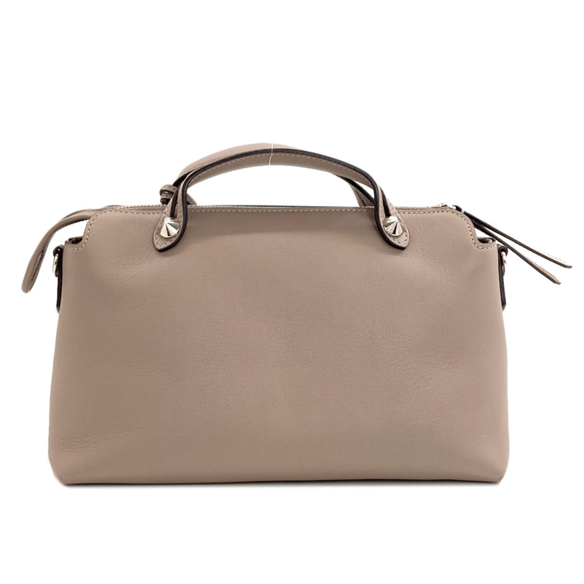 Fendi Grayish Leather Handbag (Pre-Owned)