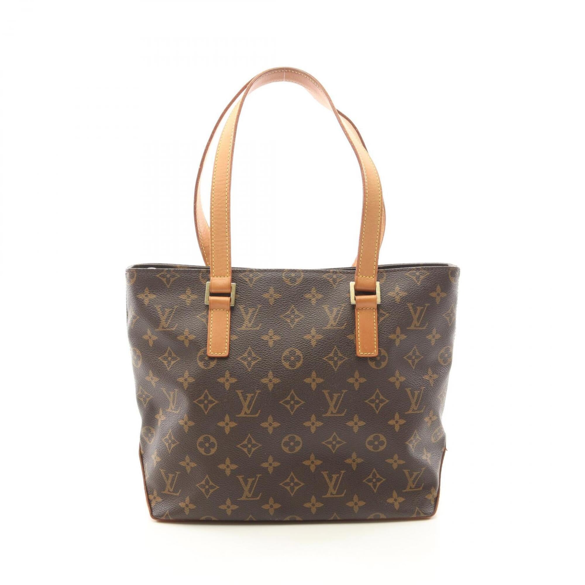 Louis Vuitton Brown Monogram Coated Canvas Leather Handbag Shoulder Bag (Pre-Owned)