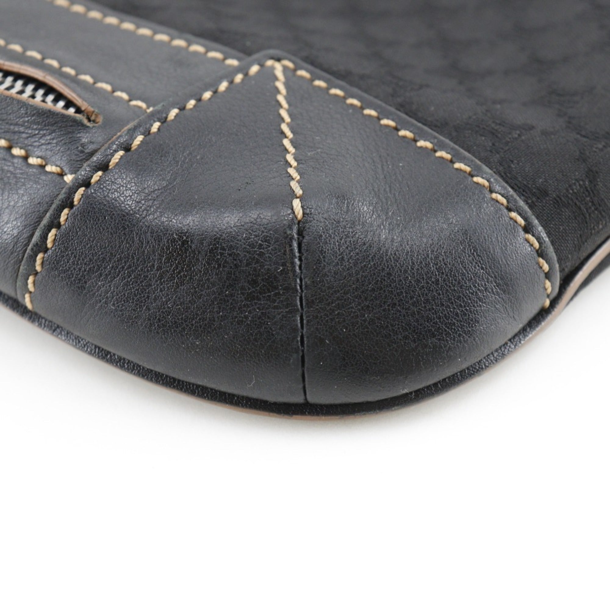 Celine Black Nylon Canvas Shoulder Bag (Pre-Owned)