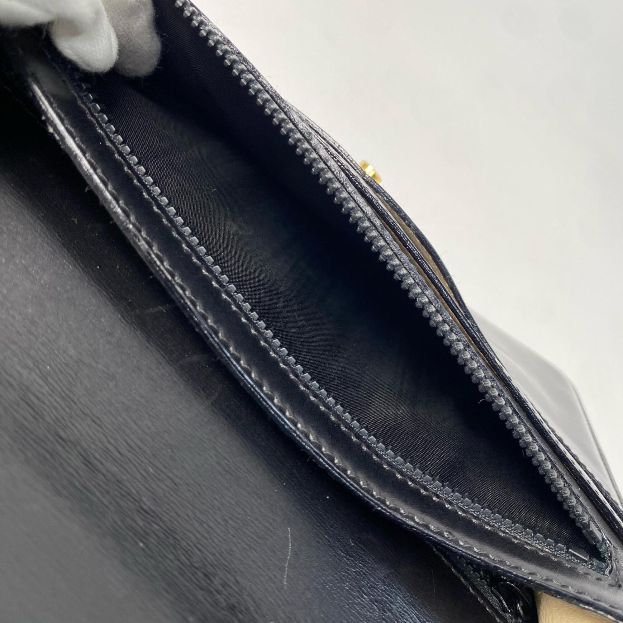 Celine Black Leather Clutch Bag (Pre-Owned)