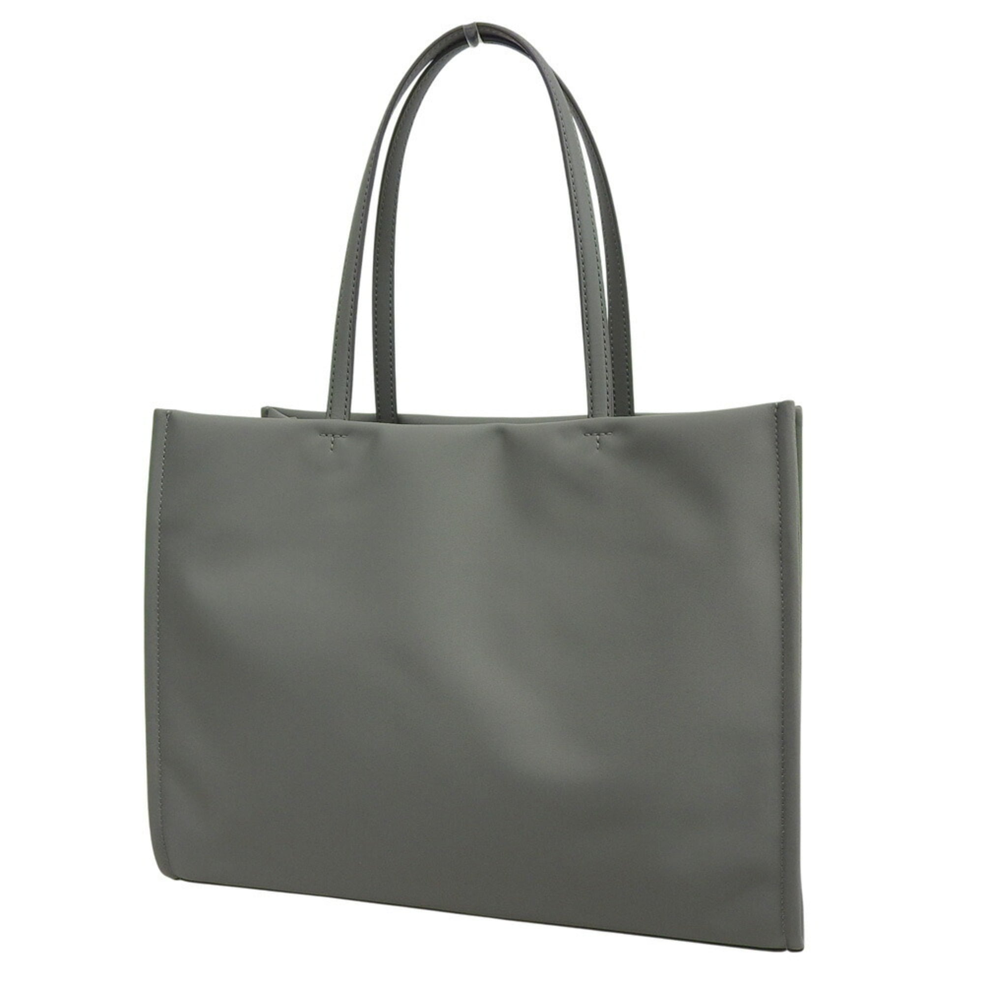 Tory Burch Gray Nylon Leather Tote Bag (Pre-Owned)