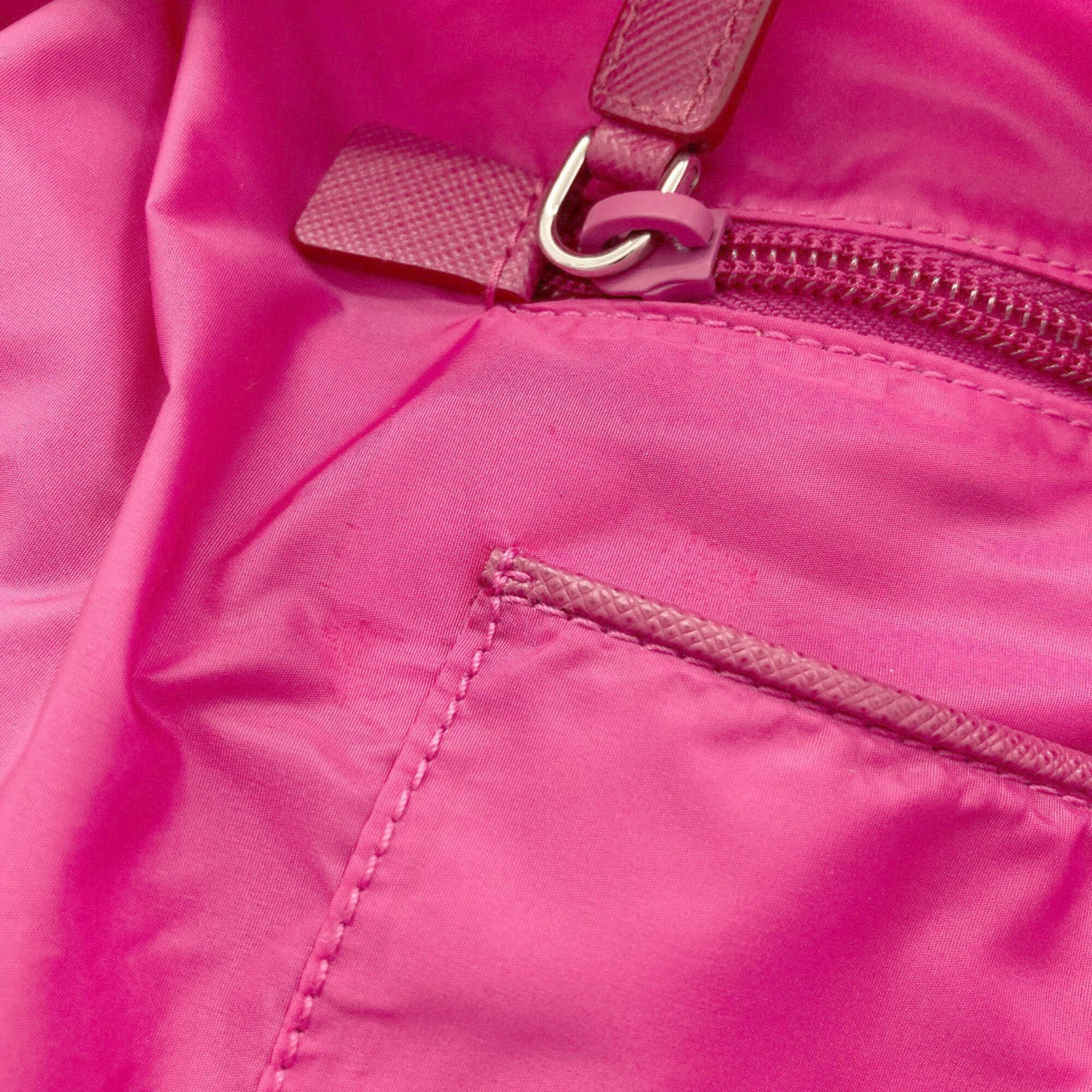 Prada Pink Nylon Handbag (Pre-Owned)
