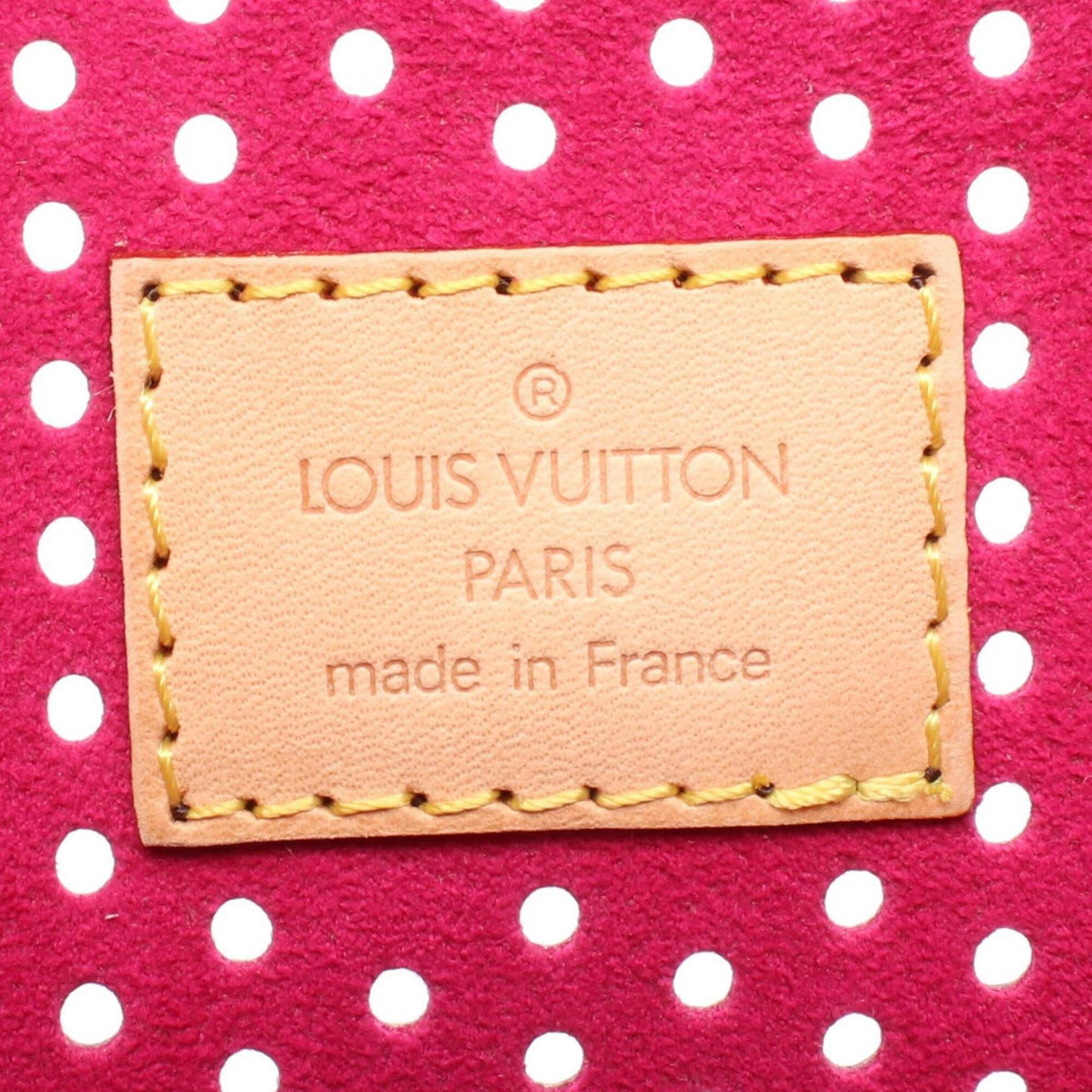 Louis Vuitton Brown Fuchsia Monogram Perforated Pvc Leather Handbag Shoulder Bag (Pre-Owned)