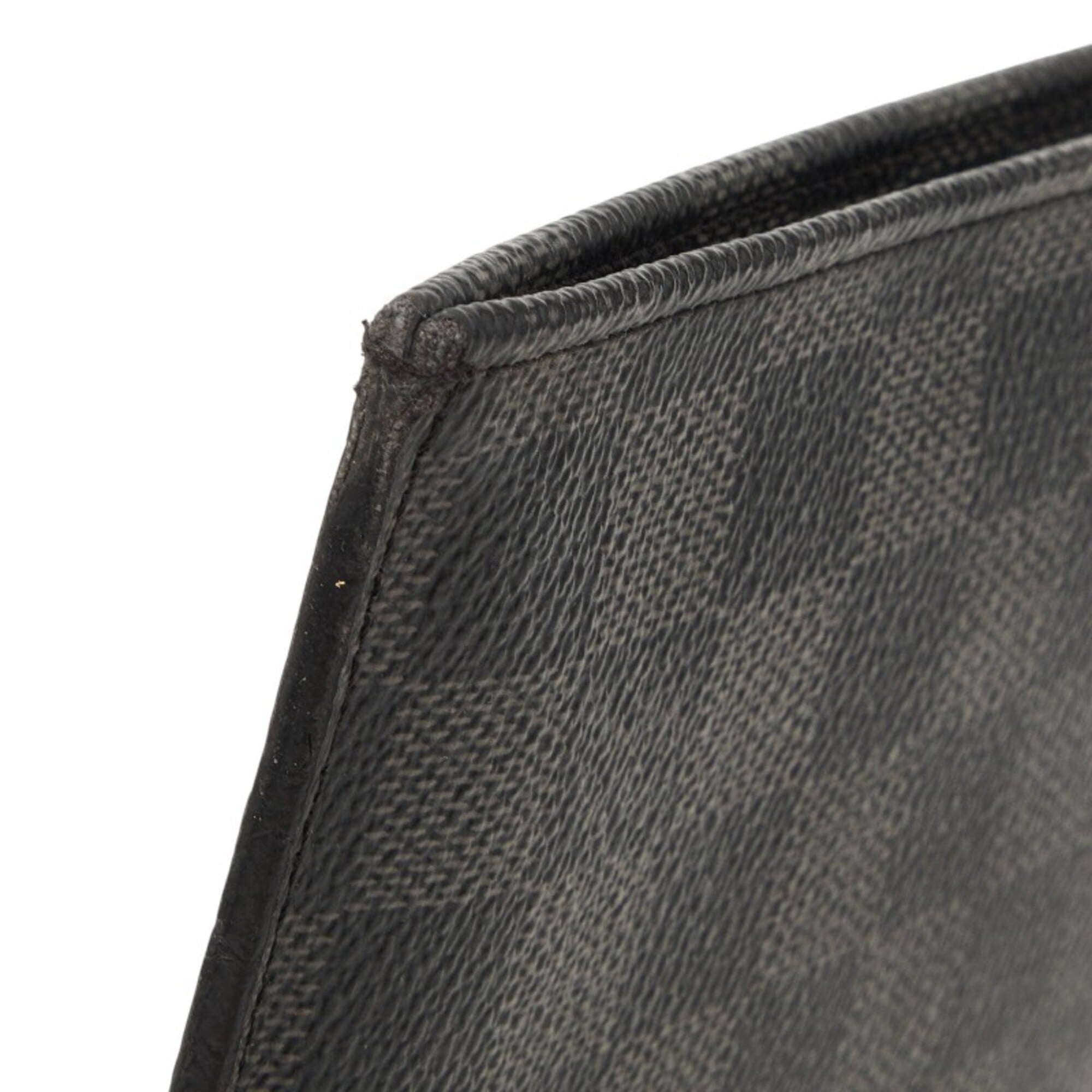 Louis Vuitton Black Gray Pvc Clutch Bag Pochette (Pre-Owned)