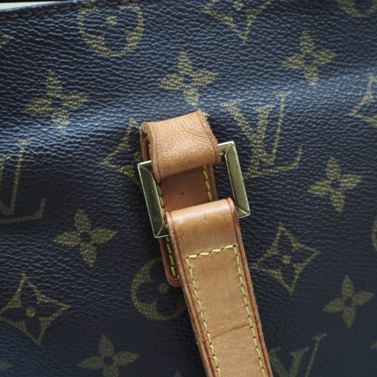 Louis Vuitton Monogram Brown Coated Canvas Leather Handbag (Pre-Owned)