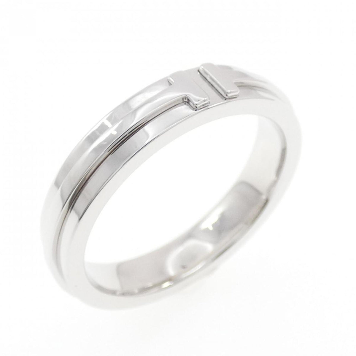 Tiffany White Gold (18K) Band Ring (Pre-Owned)