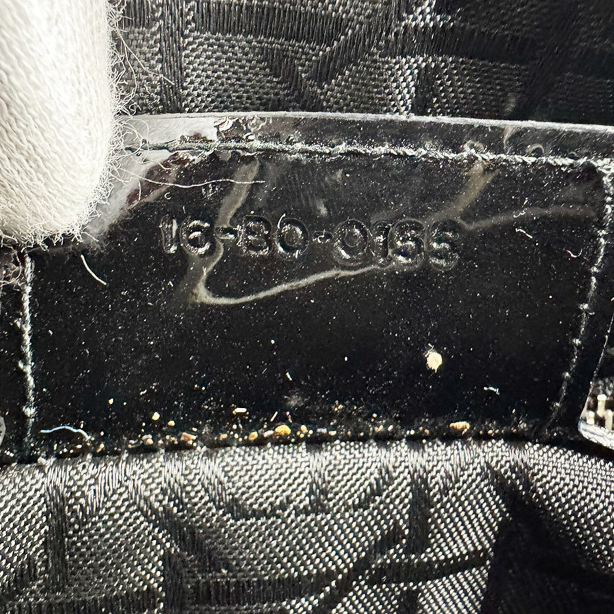 Christian Dior Black Patent Leather Handbag Shoulder Bag (Pre-Owned)