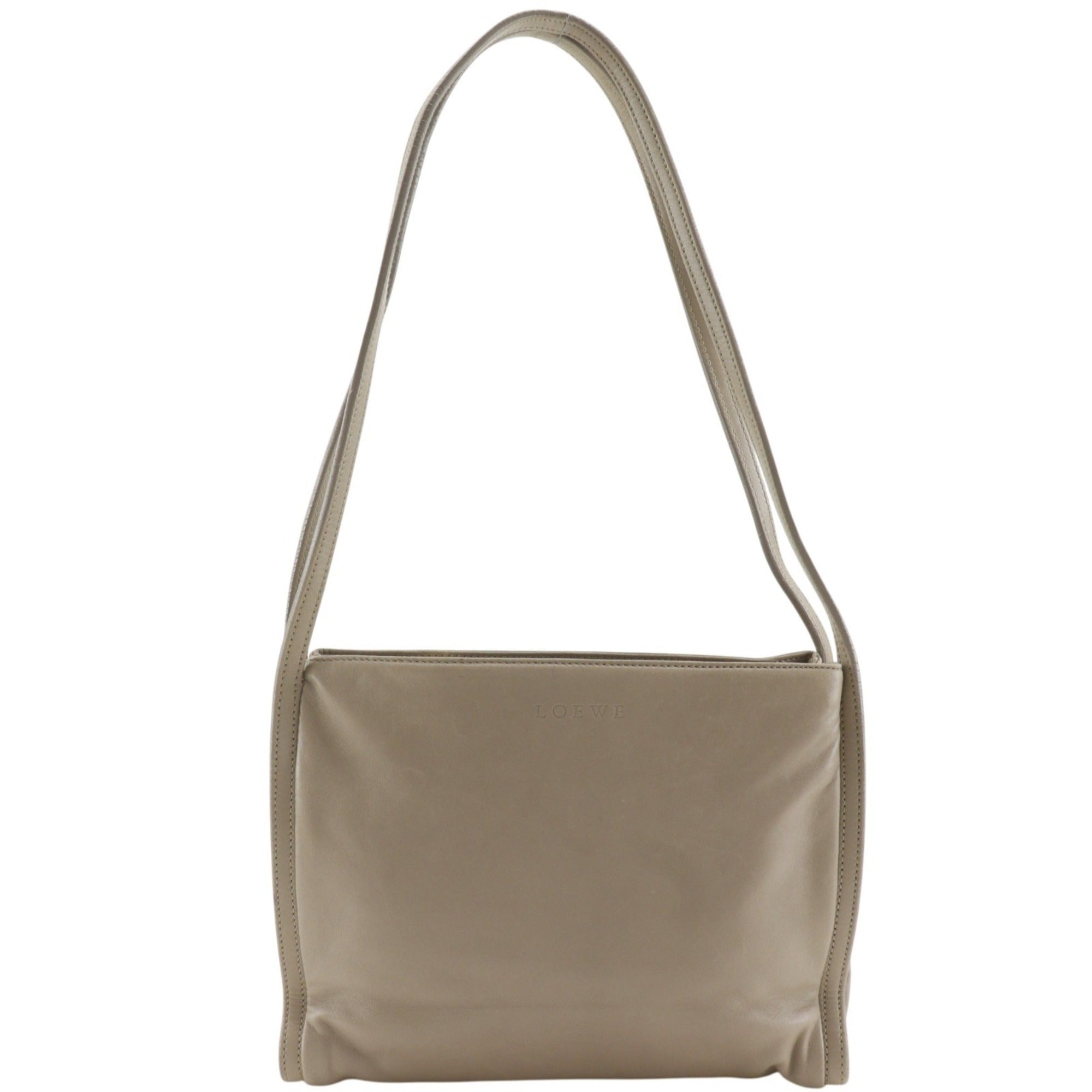 Loewe Beige Leather Shoulder Bag (Pre-Owned)