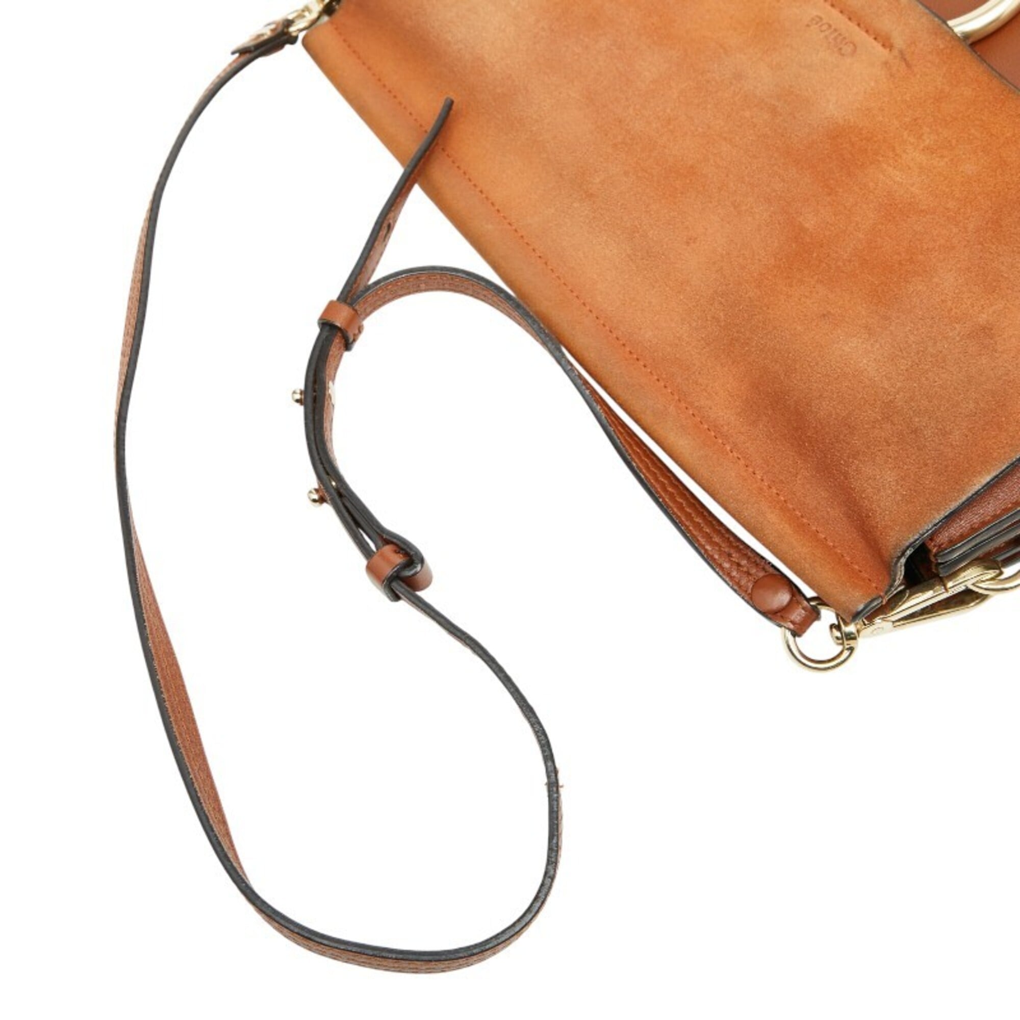 Chloé Brown Leather Suede Shoulder Bag (Pre-Owned)