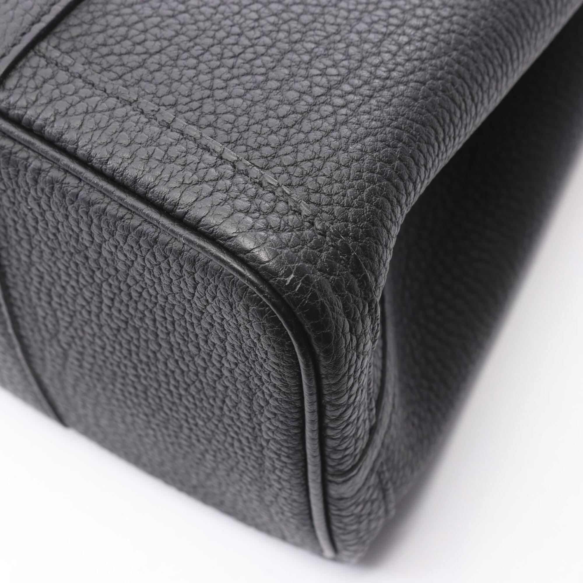 Hermes Black Negonda Leather Handbag Tote Bag (Pre-Owned)