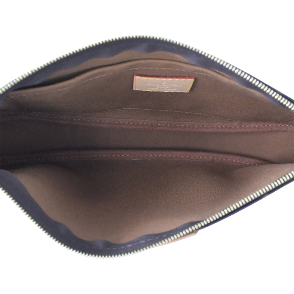 Louis Vuitton Brown Khaki Monogram Pochette Pouch (Pre-Owned)
