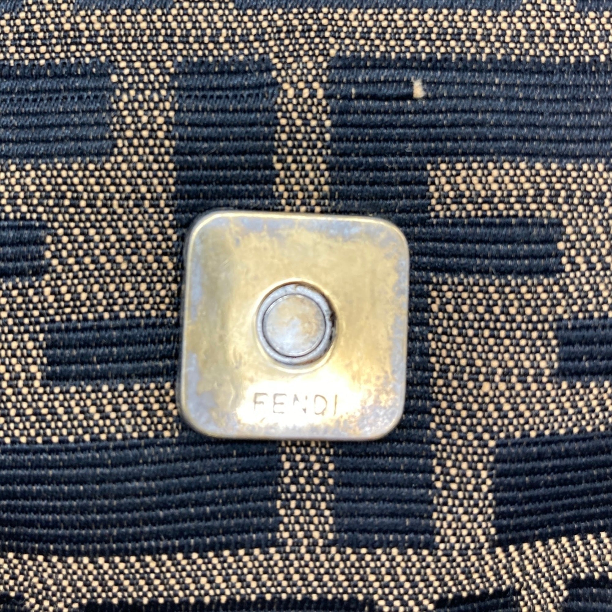 Fendi Brown Canvas Shoulder Bag (Pre-Owned)