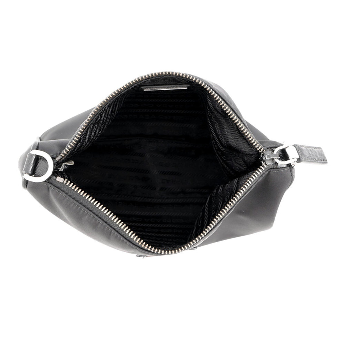 Prada Black Nylon Saffiano Handbag Shoulder Bag (Pre-Owned)