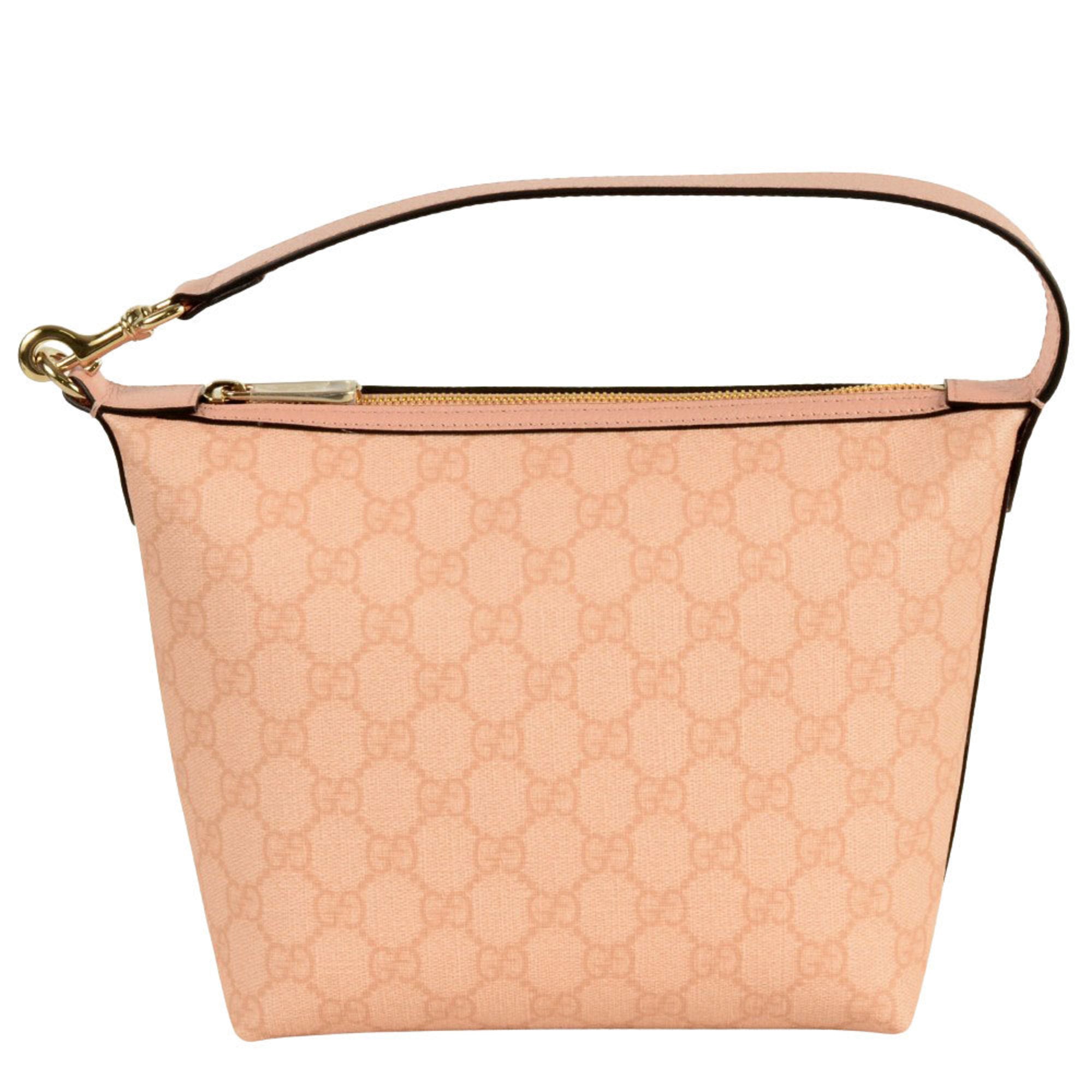 Gucci Pink Gg Supreme Shoulder Bag (Pre-Owned)