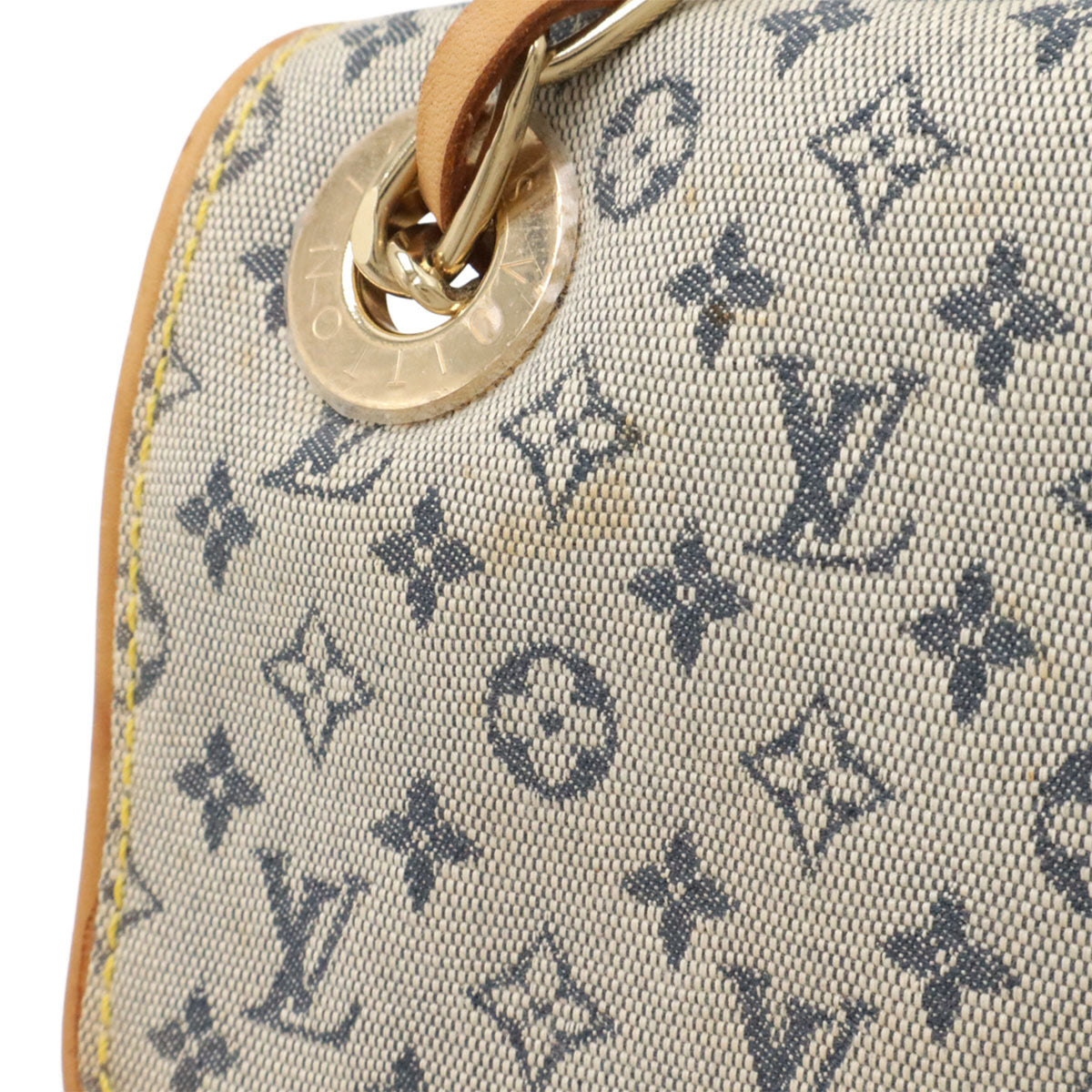 Louis Vuitton Blue Canvas Shoulder Bag (Pre-Owned)