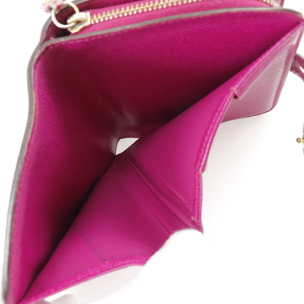 Louis Vuitton Brown Fuchsia Monogram Pink Monogram Wallet (Bi-Fold) (Pre-Owned)