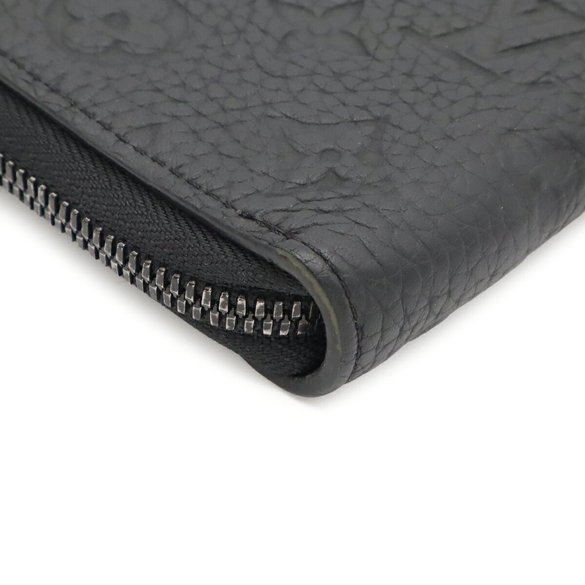 Louis Vuitton Black Noir Leather Coin Purse/Coin Case (Pre-Owned)
