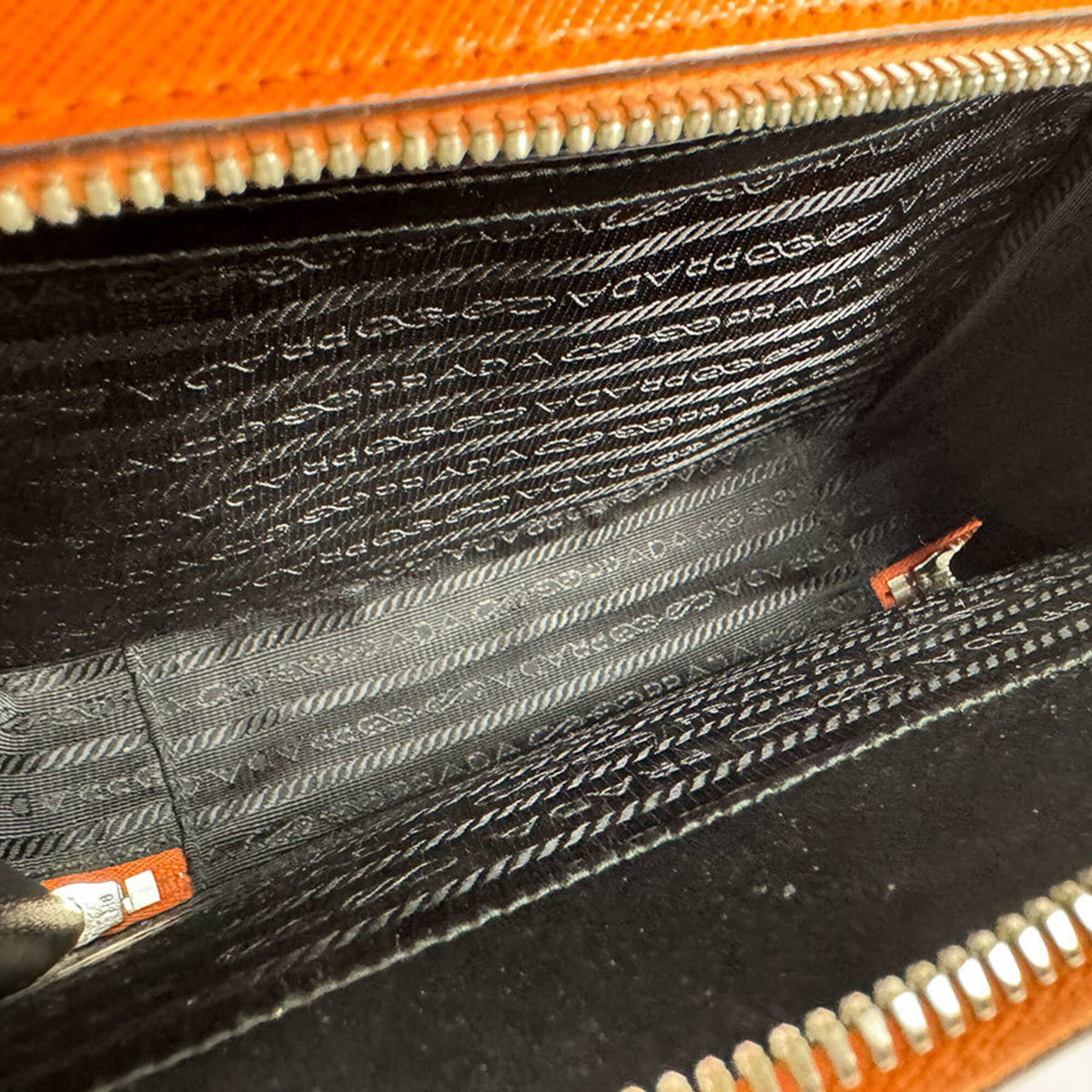 Prada Orange Leather Shoulder Bag (Pre-Owned)