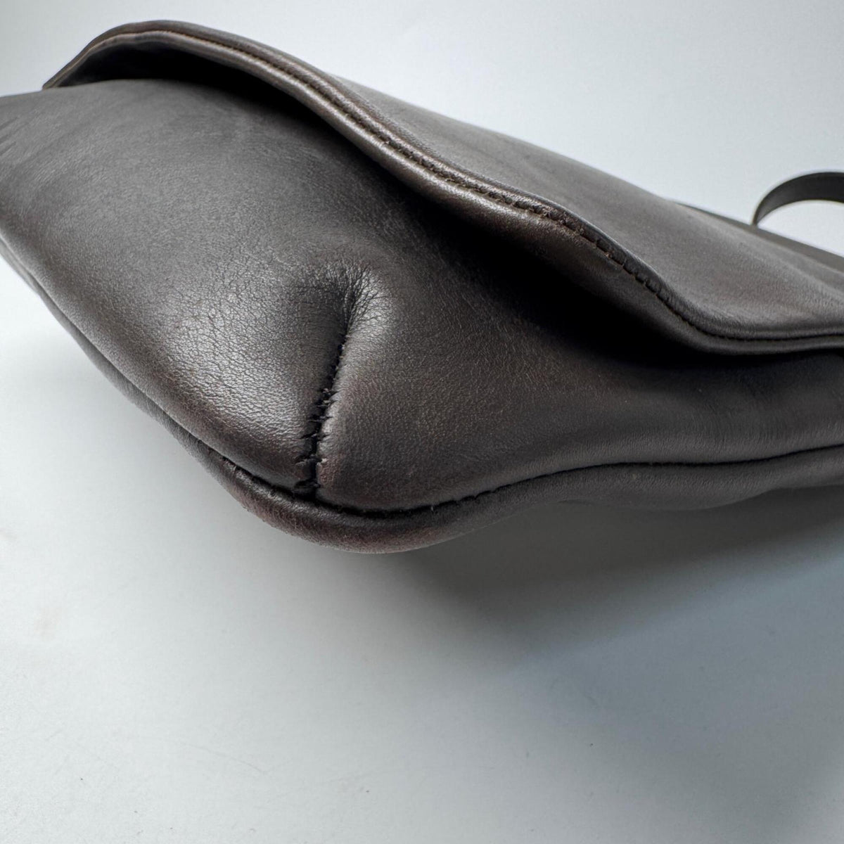 Coach Dark Brown Leather Shoulder Bag (Pre-Owned)