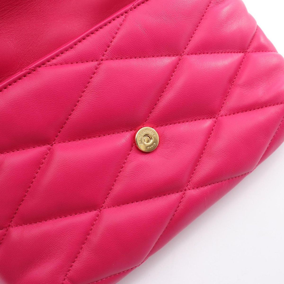 Saint Laurent Pink Leather Handbag Shoulder Bag (Pre-Owned)