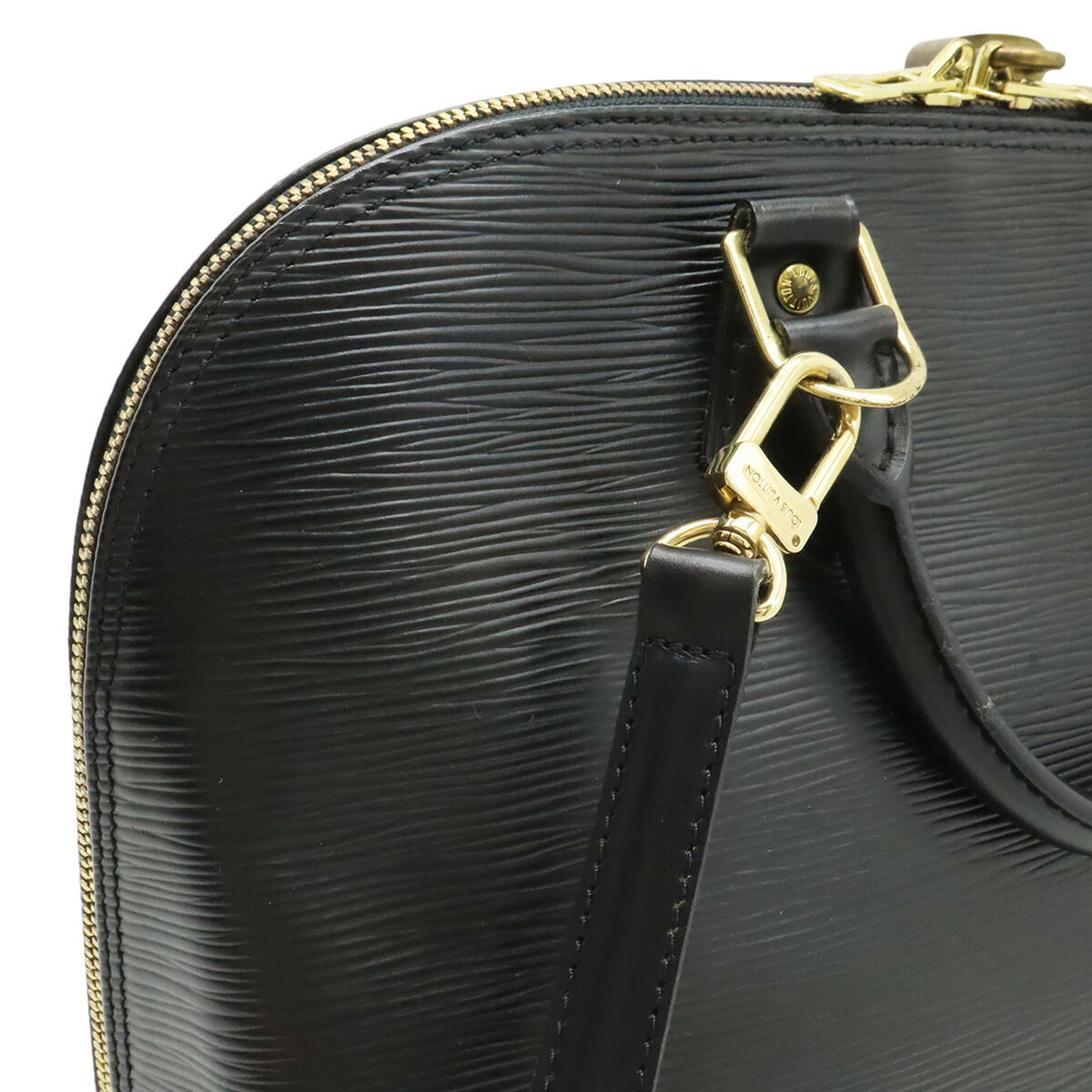 Louis Vuitton Black Noir Epi Leather Handbag (Pre-Owned)