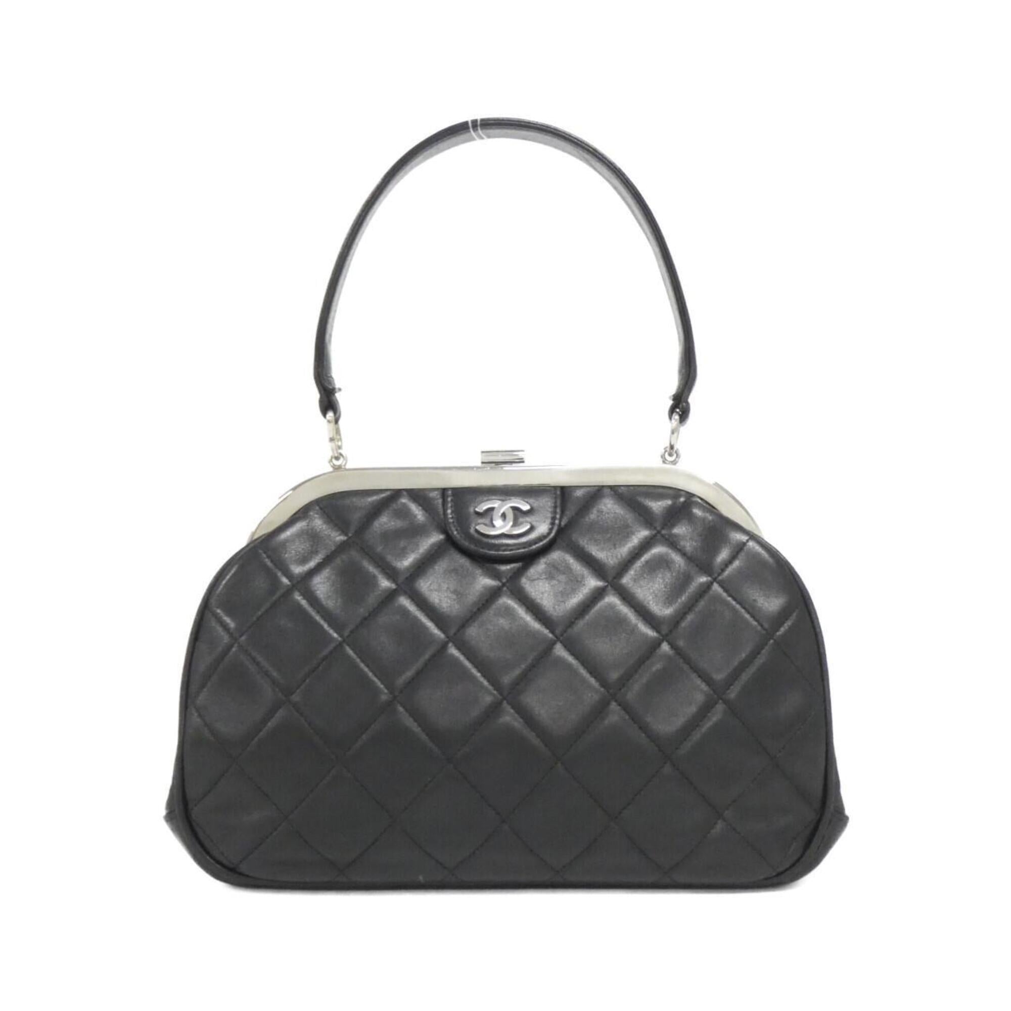 Chanel Black Leather Handbag (Pre-Owned)