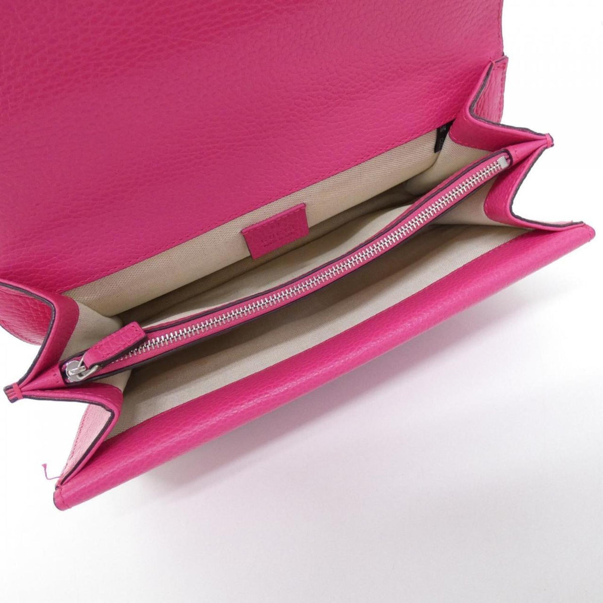 Gucci Pink Leather Shoulder Bag (Pre-Owned)