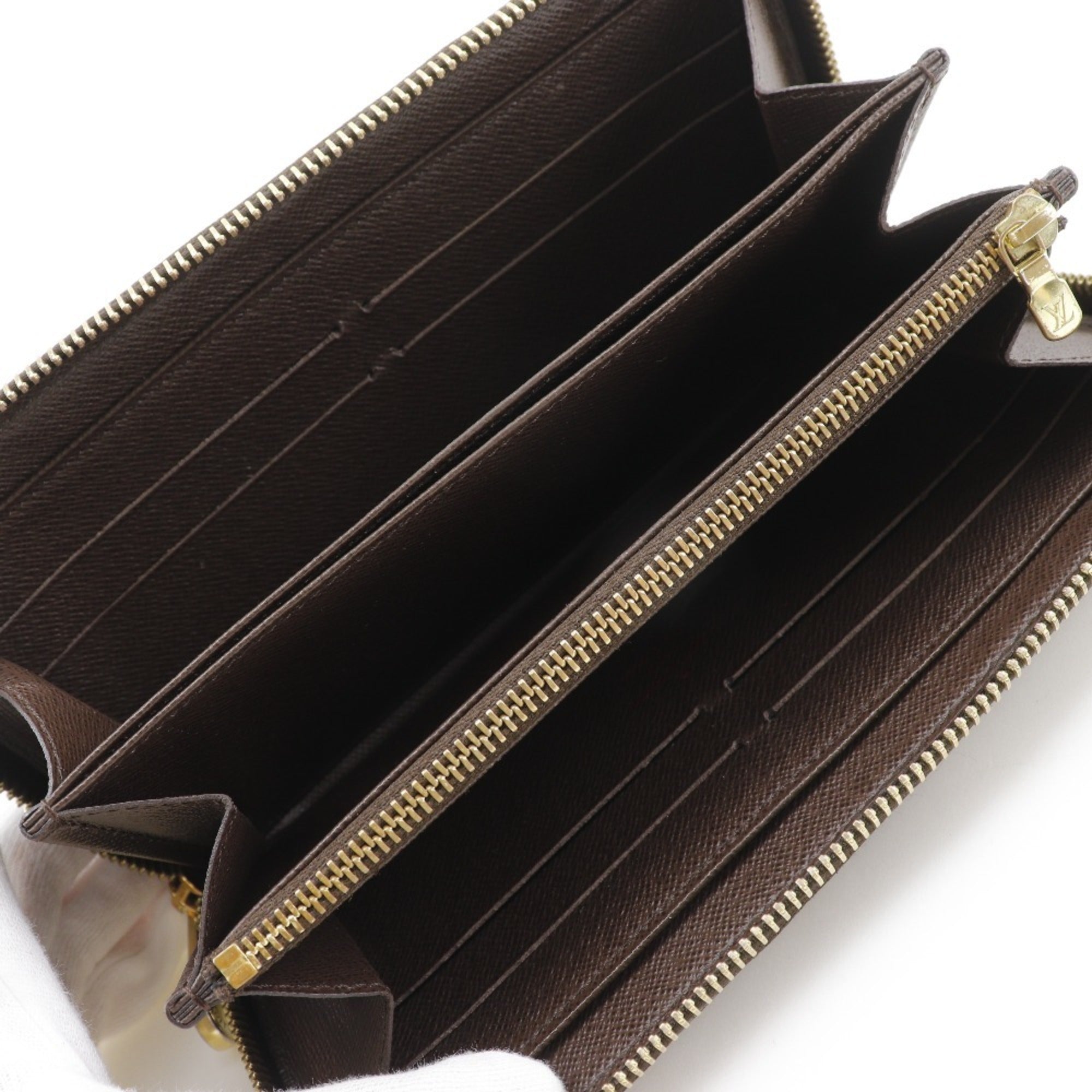 Louis Vuitton Brown Damier Canvas Long Wallet (Bi-Fold) (Pre-Owned)
